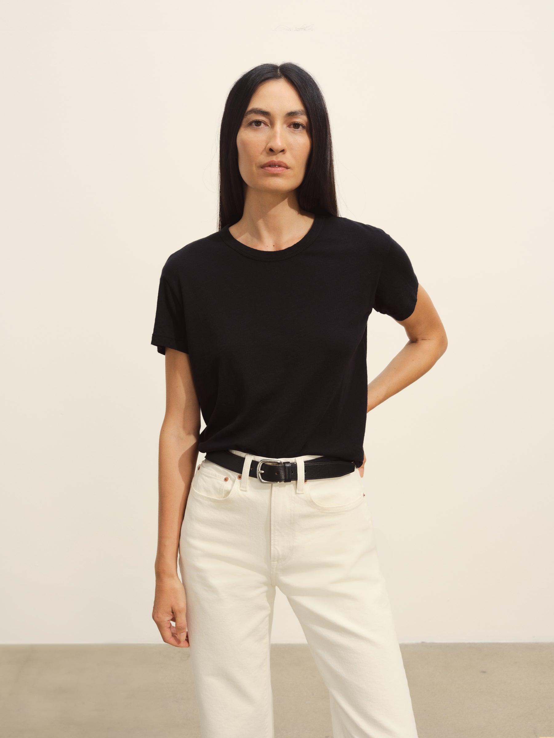 Black Slub Easy Crew Product Image