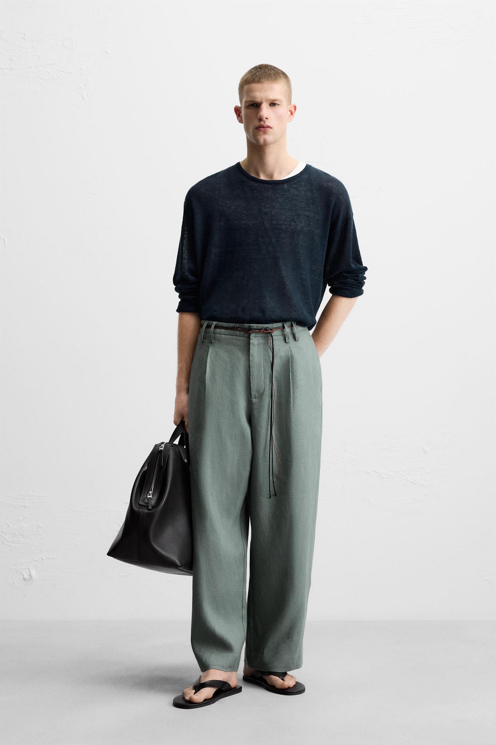 100% LINEN SUIT PANTS Product Image