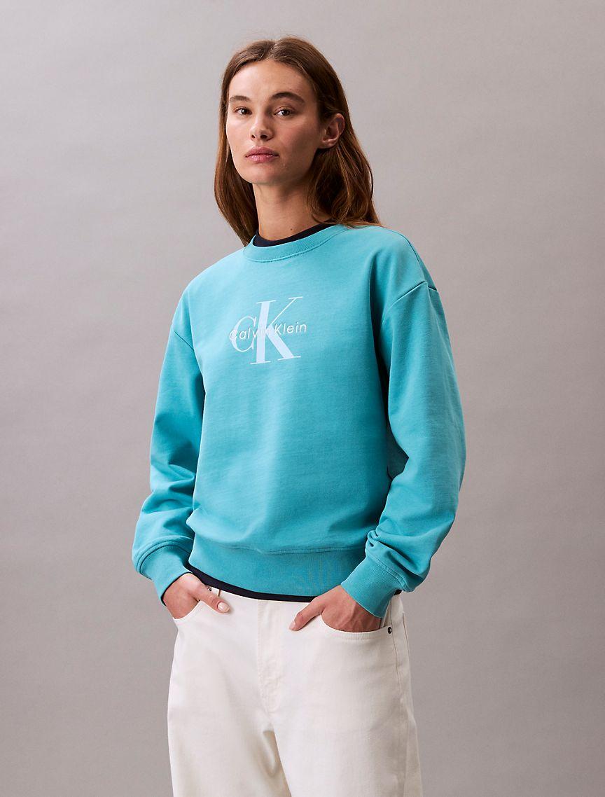 Monogram Logo French Terry Relaxed Sweatshirt Product Image