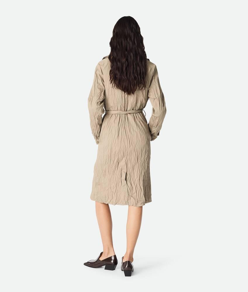 Women's Crushed Cotton Coat in Sandshell Product Image