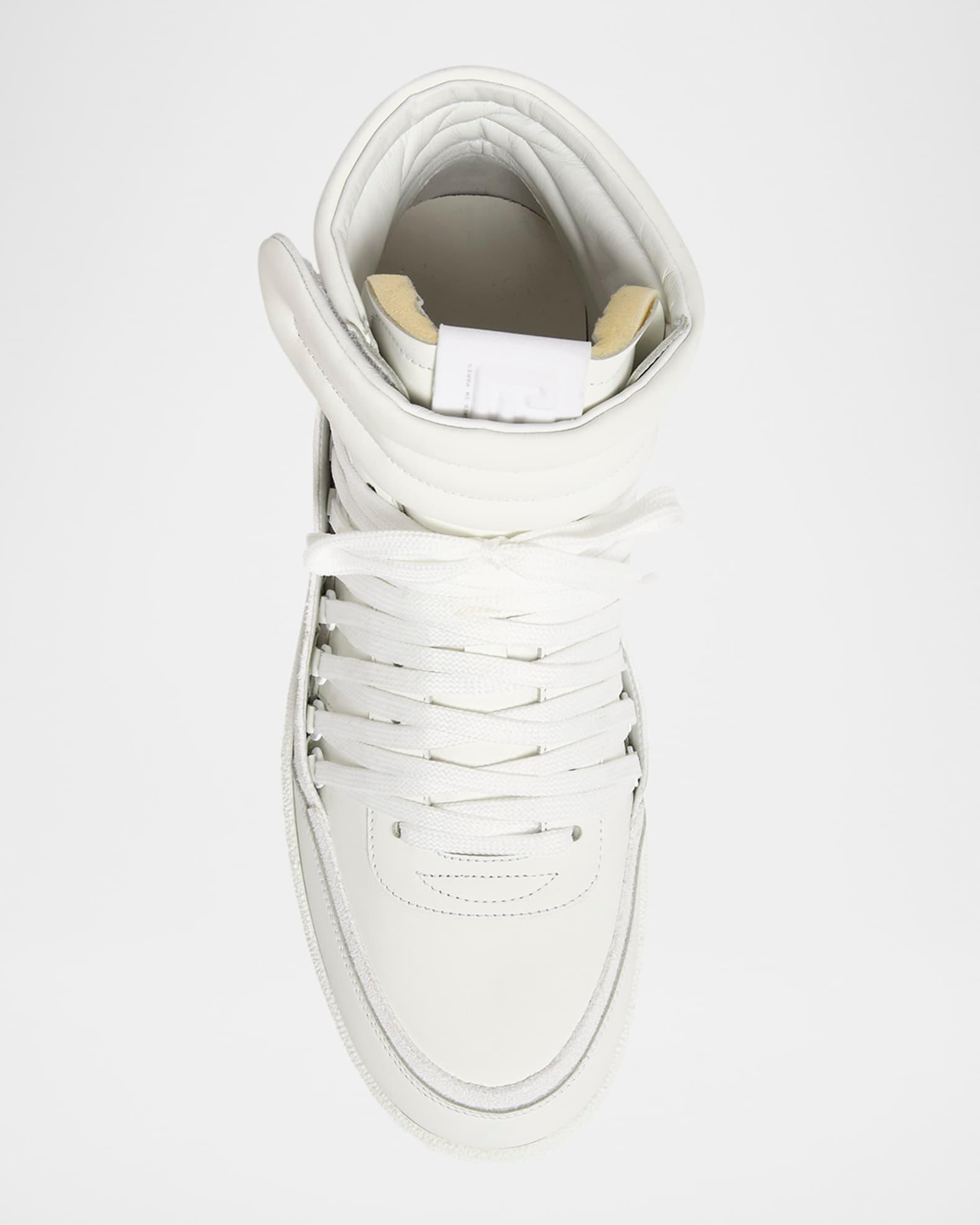 Men's Swan Leather Mid-Top Sneakers  Product Image