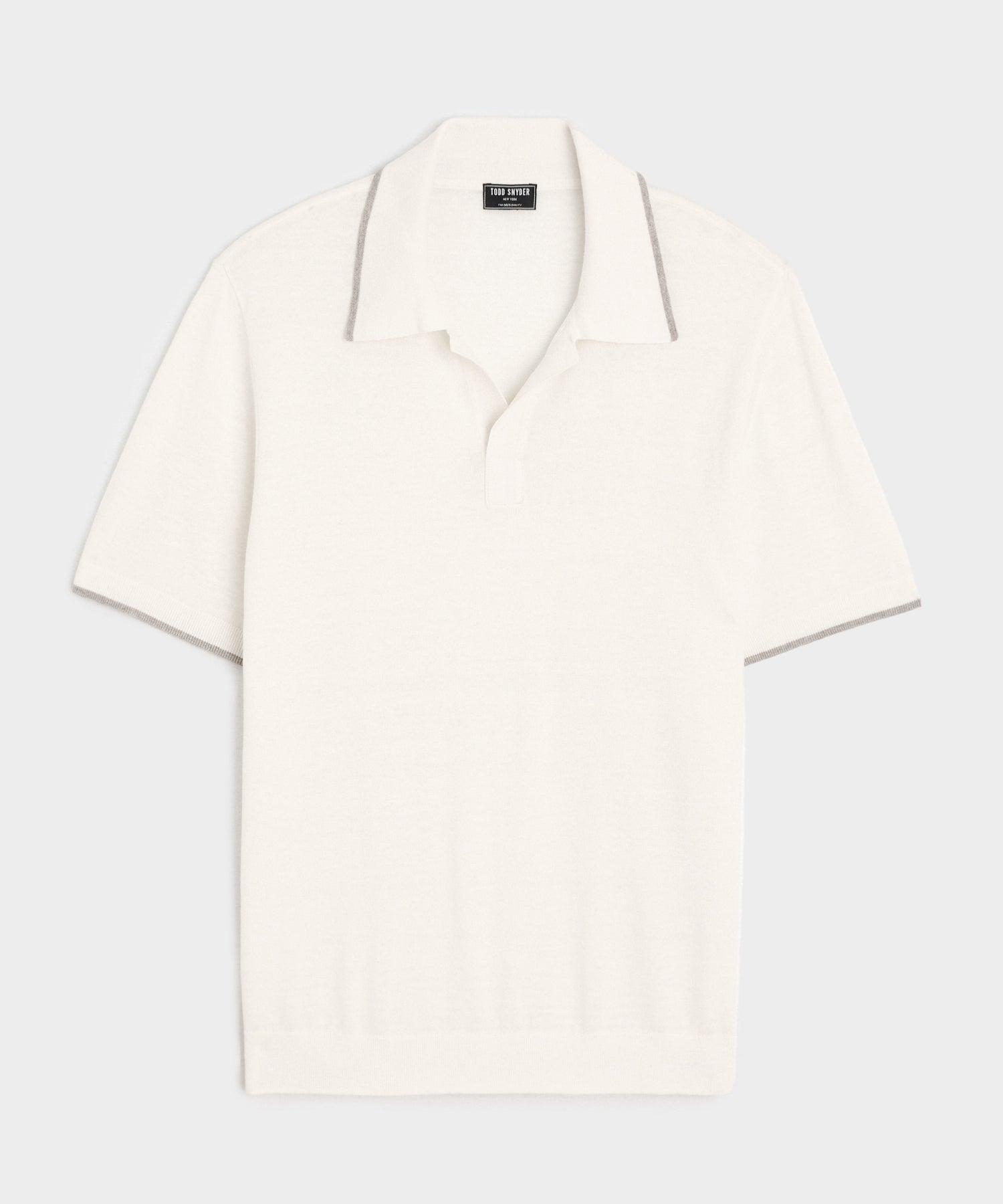 Silk-Cashmere Tipped Montauk Sweater Polo Product Image