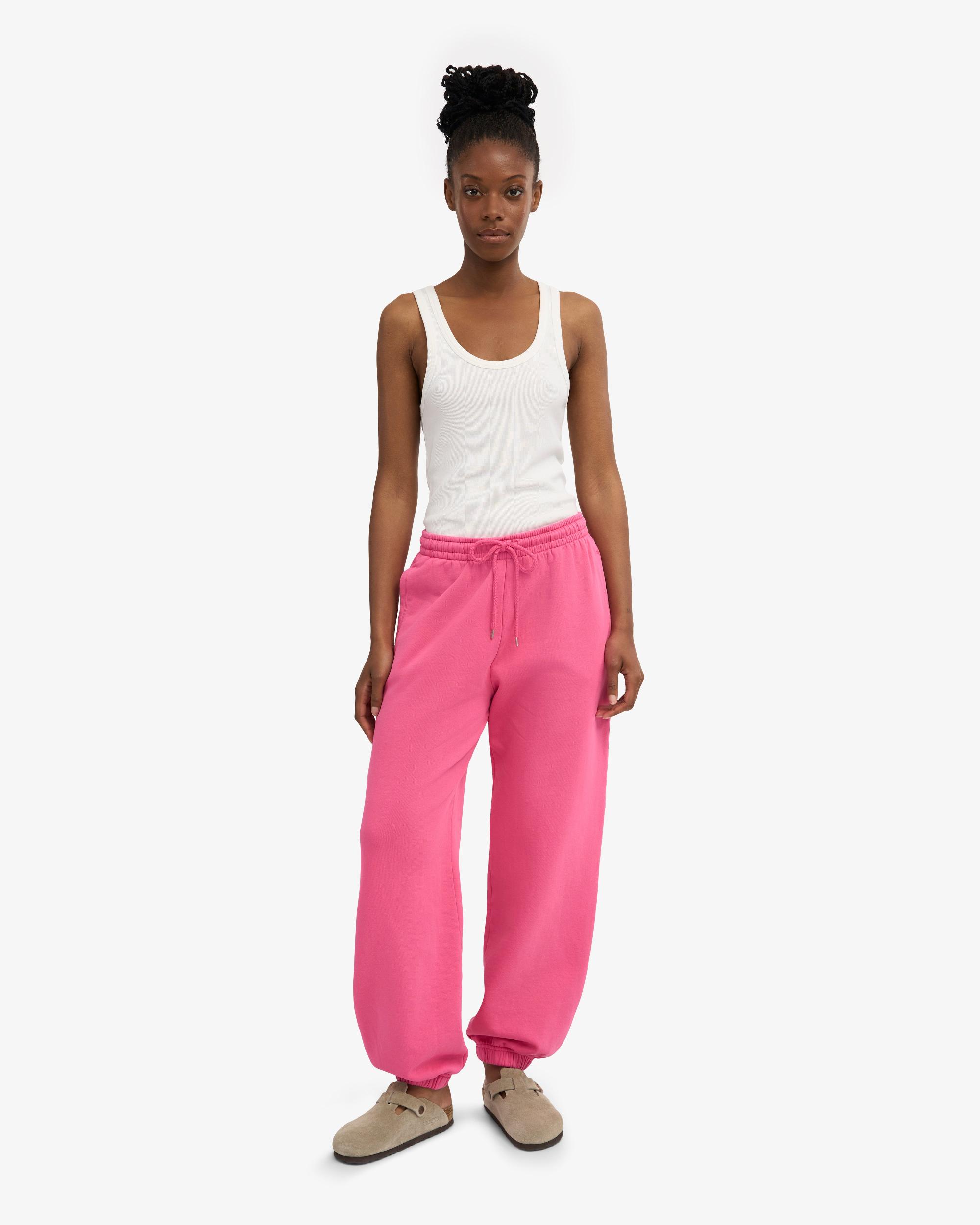 Organic Relaxed Sweatpants - Bubblegum Pink Product Image