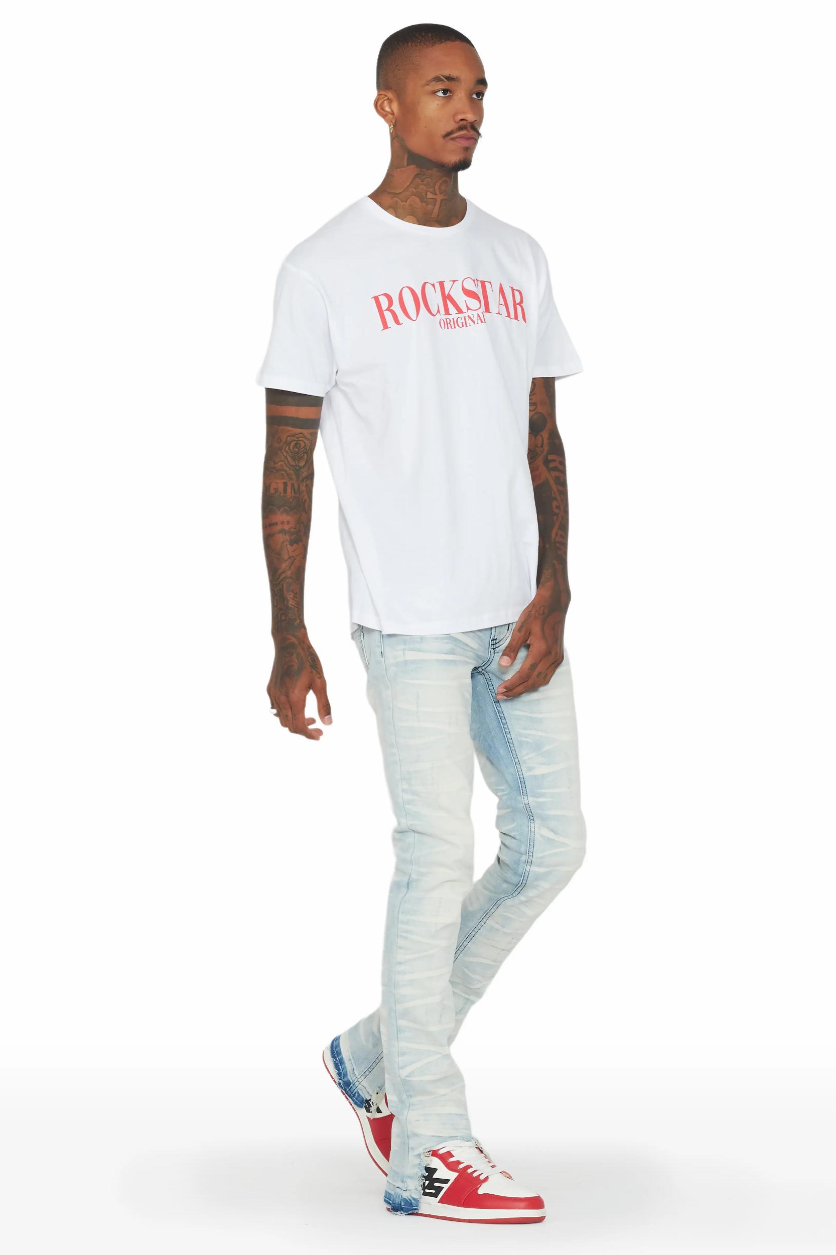 Lakyn Light Wash Stacked Flare Jean Male Product Image