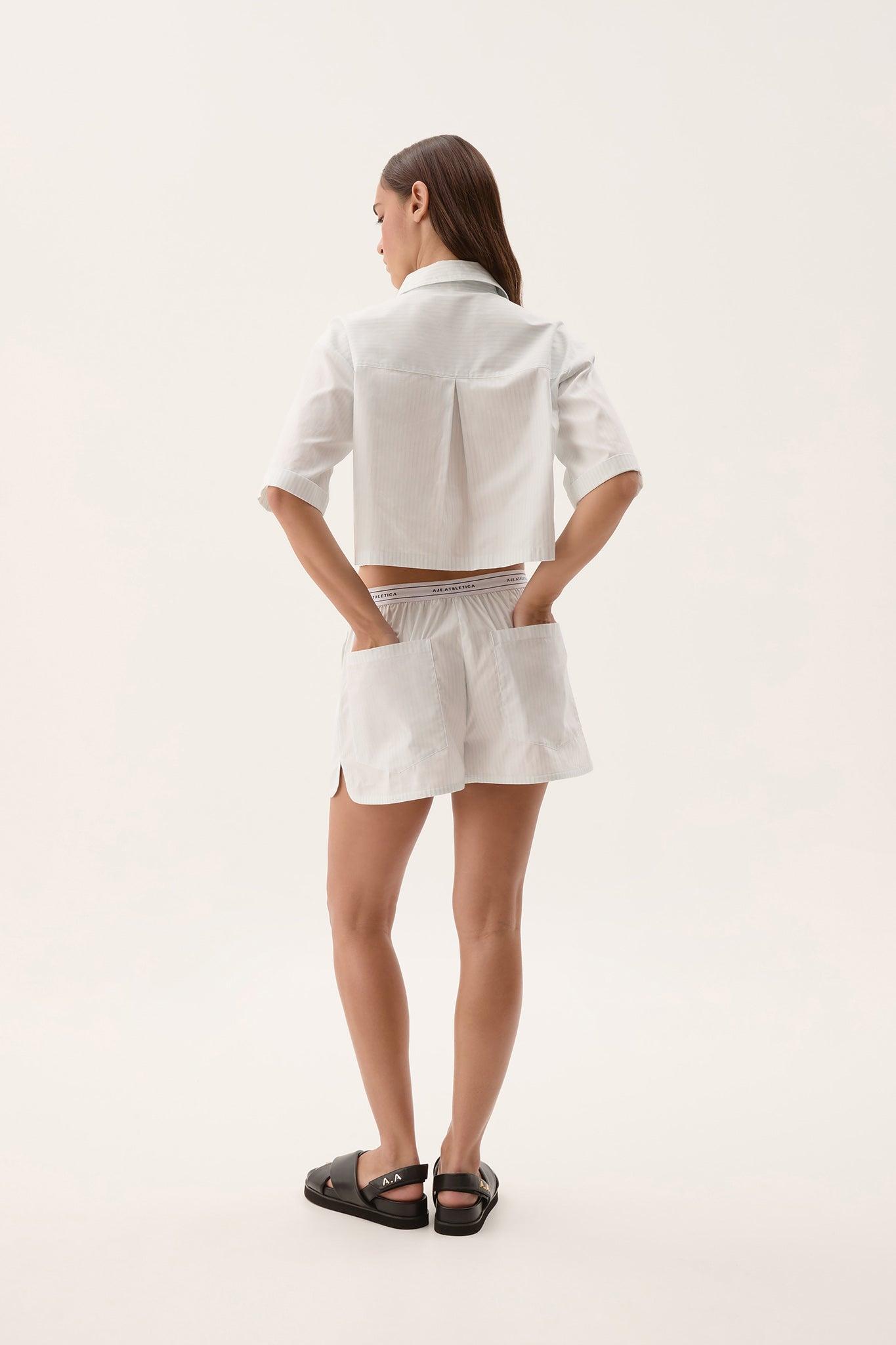 Logo Elastic Striped Short 603 Product Image