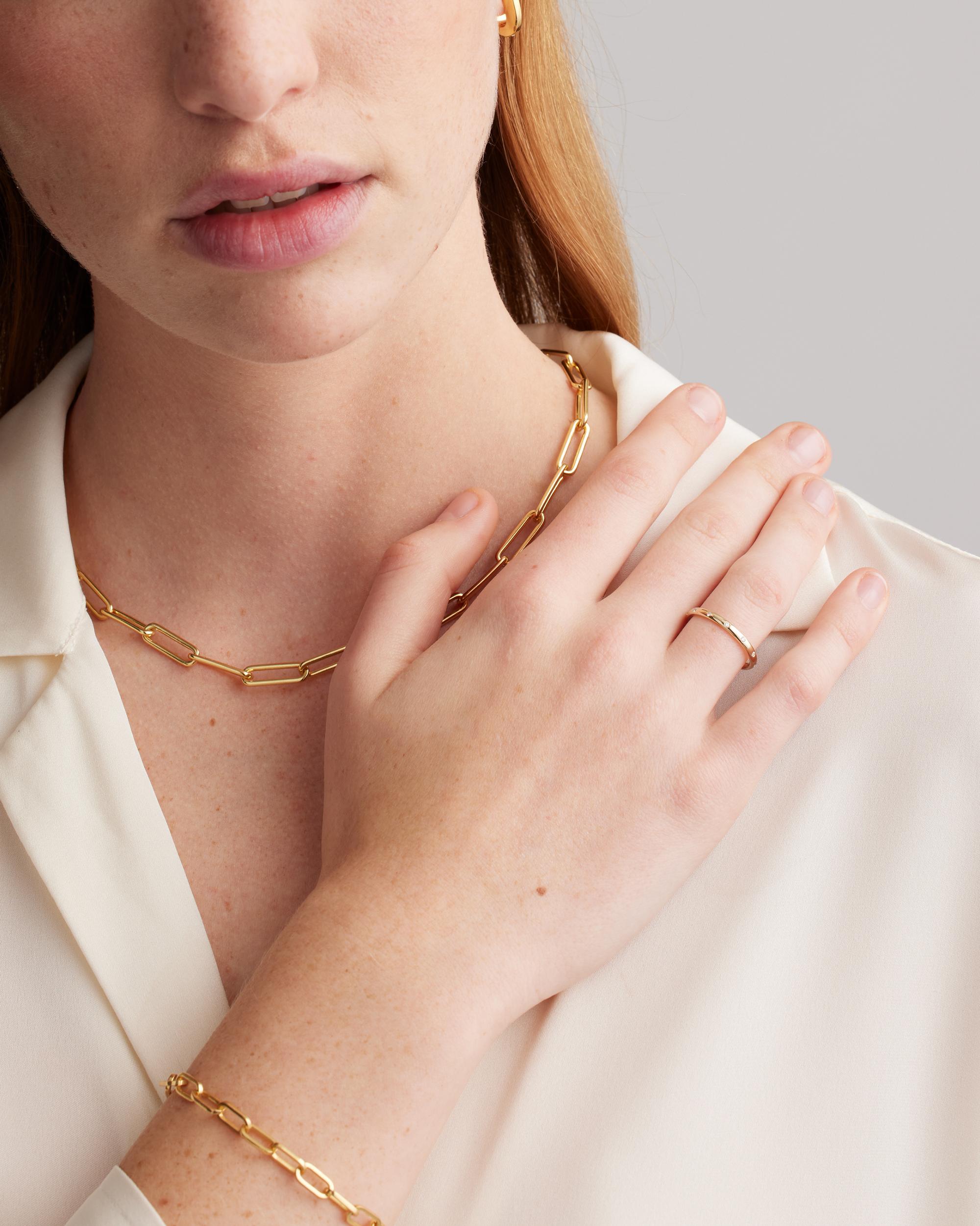 Quince | Women's 14K Gold Diamond Dot Ring Product Image