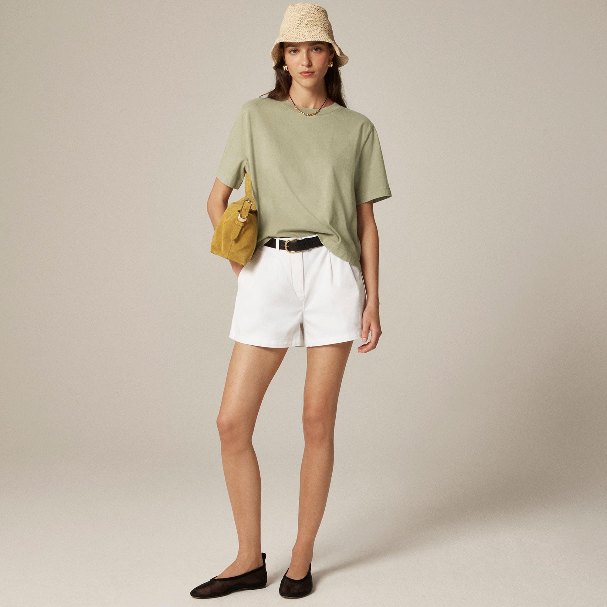 Relaxed premium-weight cropped T-shirt Product Image