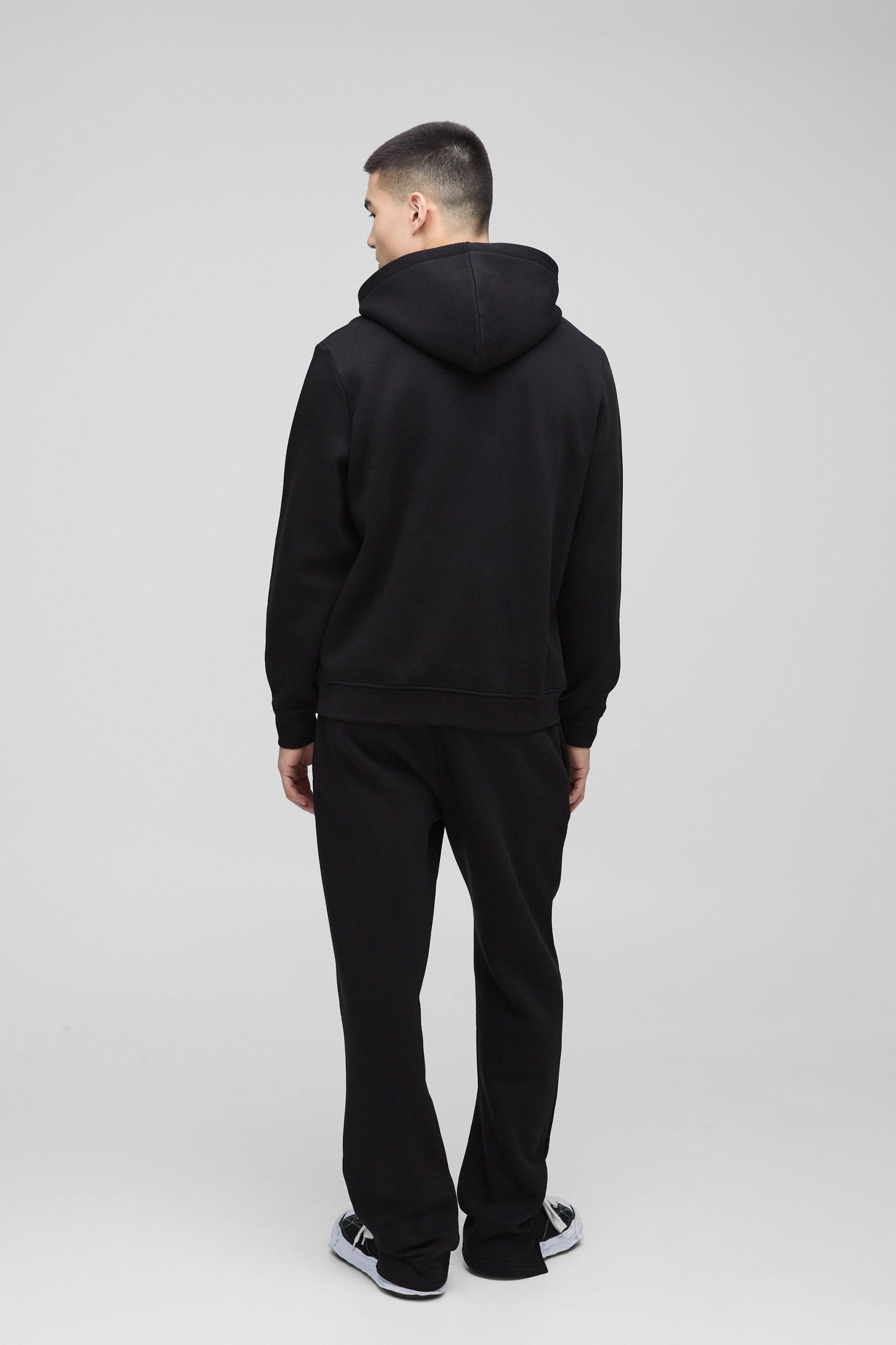 330GSM BM Signature Regular Fit Over The Head Hoodie | boohooMAN USA Product Image