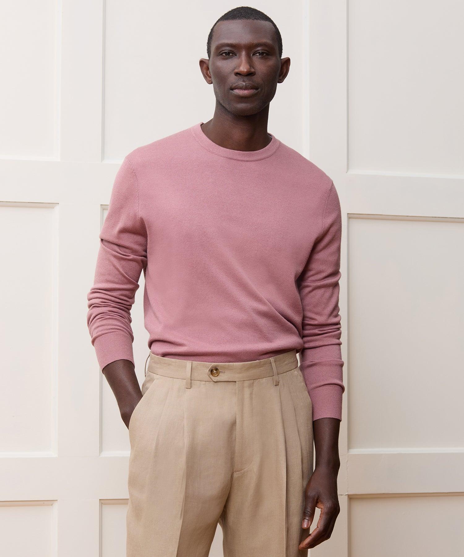 Silk-Cashmere Crewneck Sweater Product Image