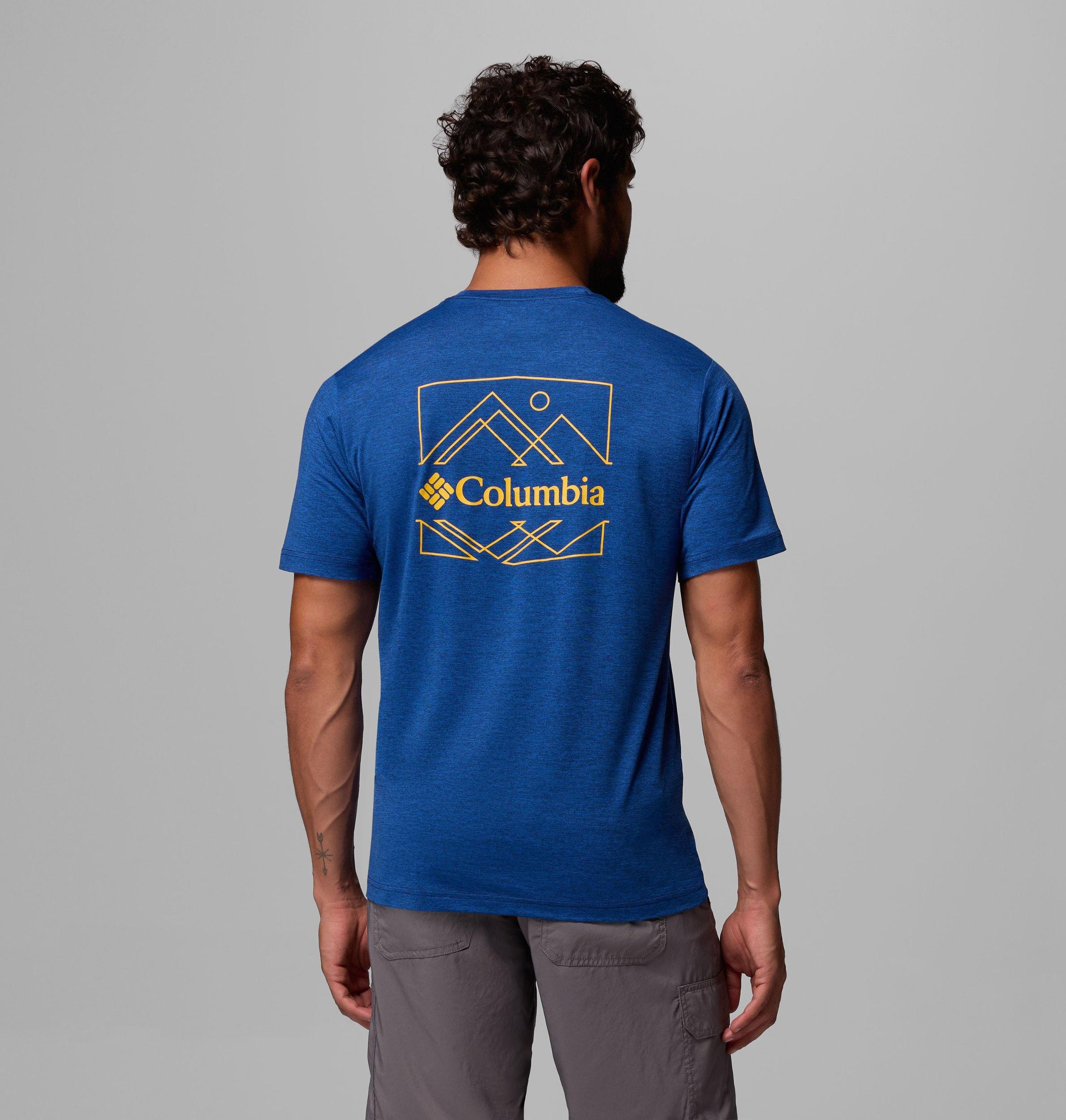 Columbia Mens Kwick Hike Back Graphic Short Sleeve T-Shirt- Product Image