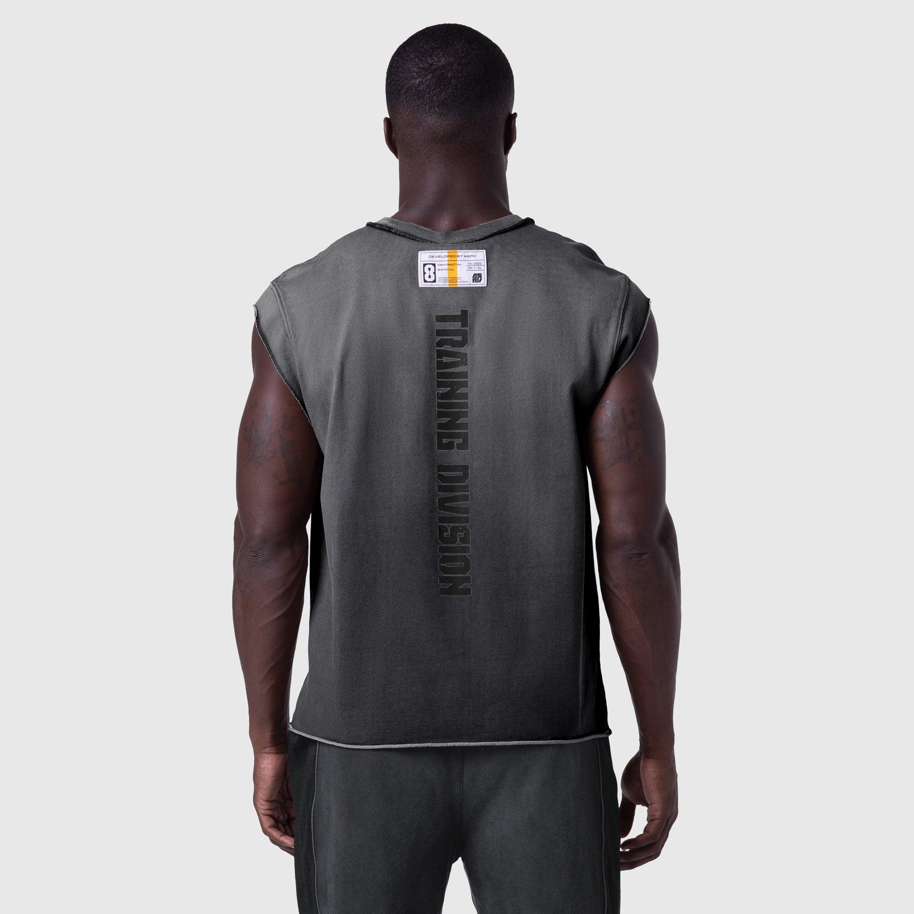 1115. Tech Essential™ Cap Shoulder Cutoff - Black Sun Fade Product Image
