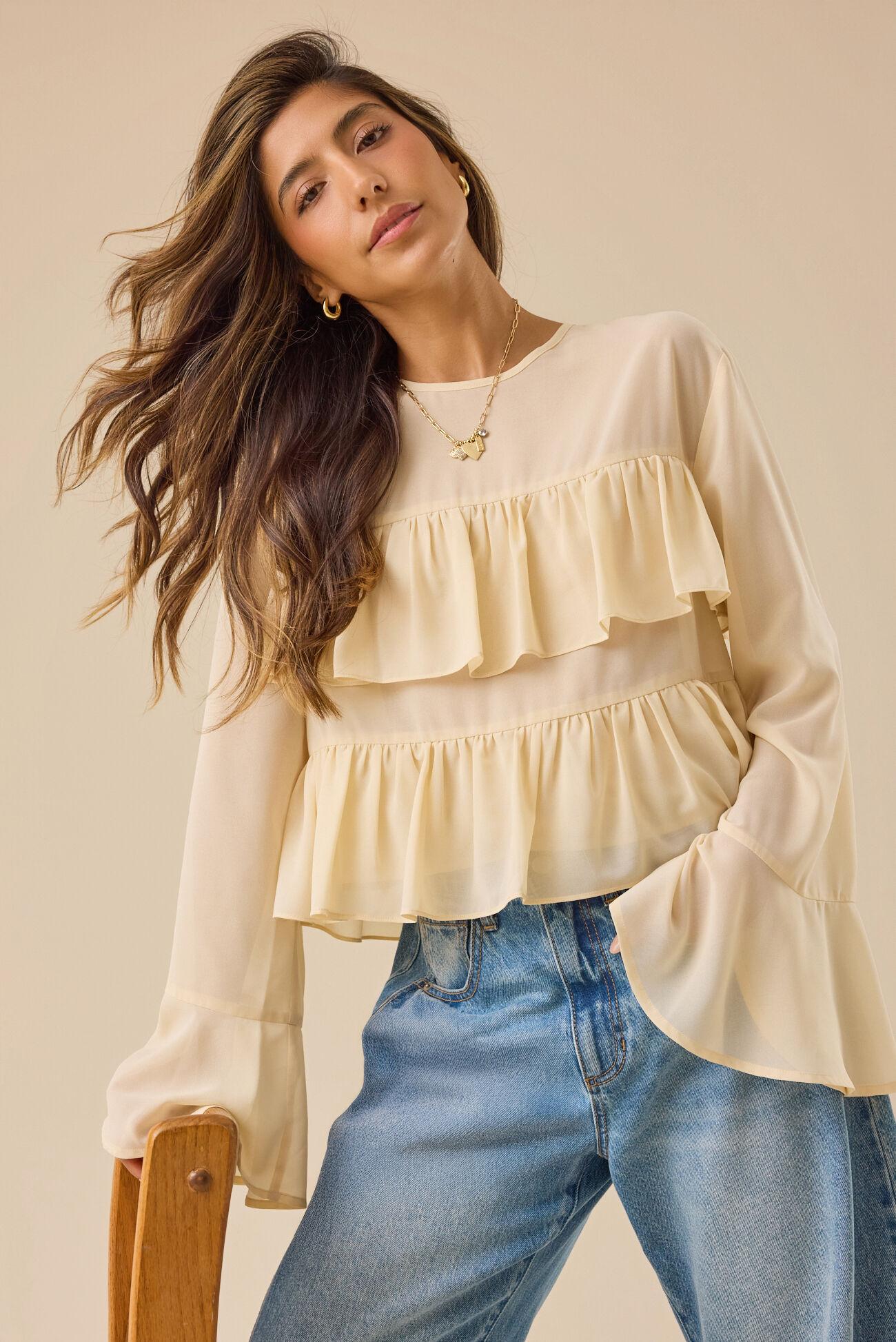 Wrenley Ruffle Top Product Image