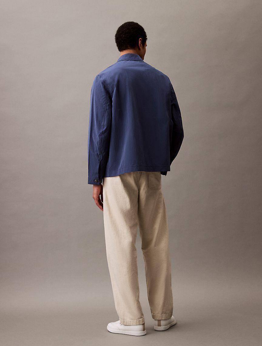 Nylon Blend Classic Shirt Jacket Product Image