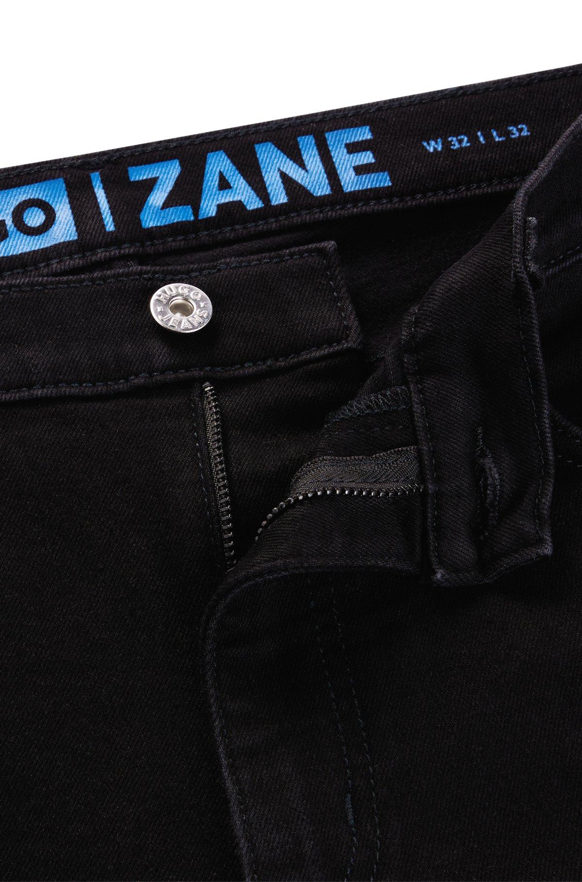 Extra-slim-fit jeans in black stretch denim Product Image
