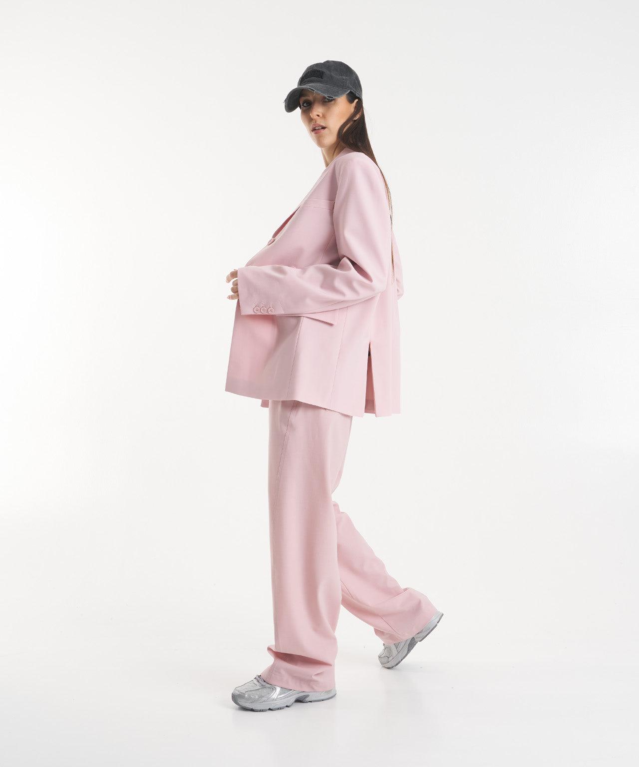 Wide leg pants in virgin wool blend Product Image