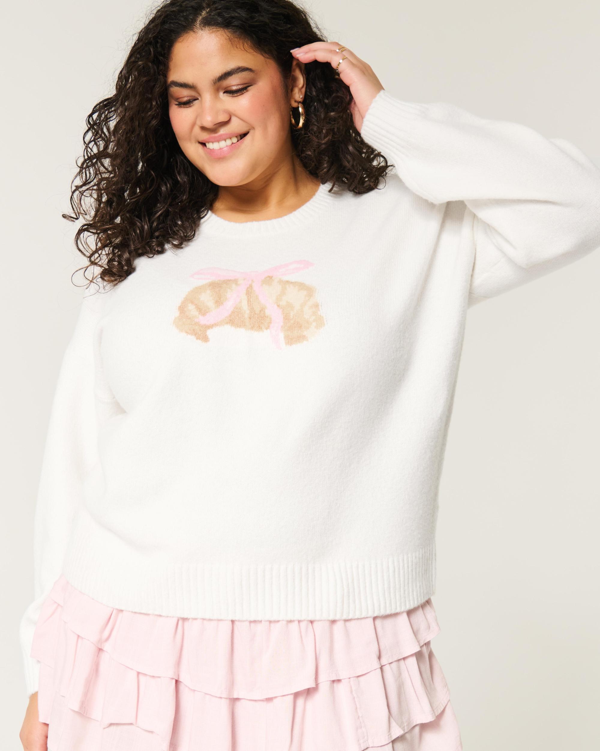 Hollister Comfy Cloud Bunny Graphic Crew Sweater Product Image