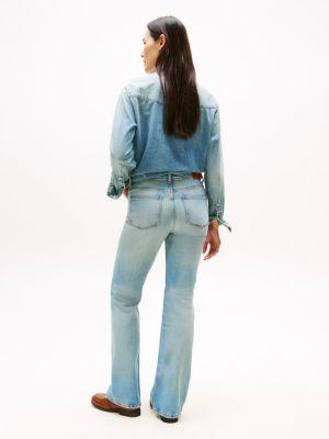 Faded Light Wash Mid-Rise Bootcut Jean Product Image
