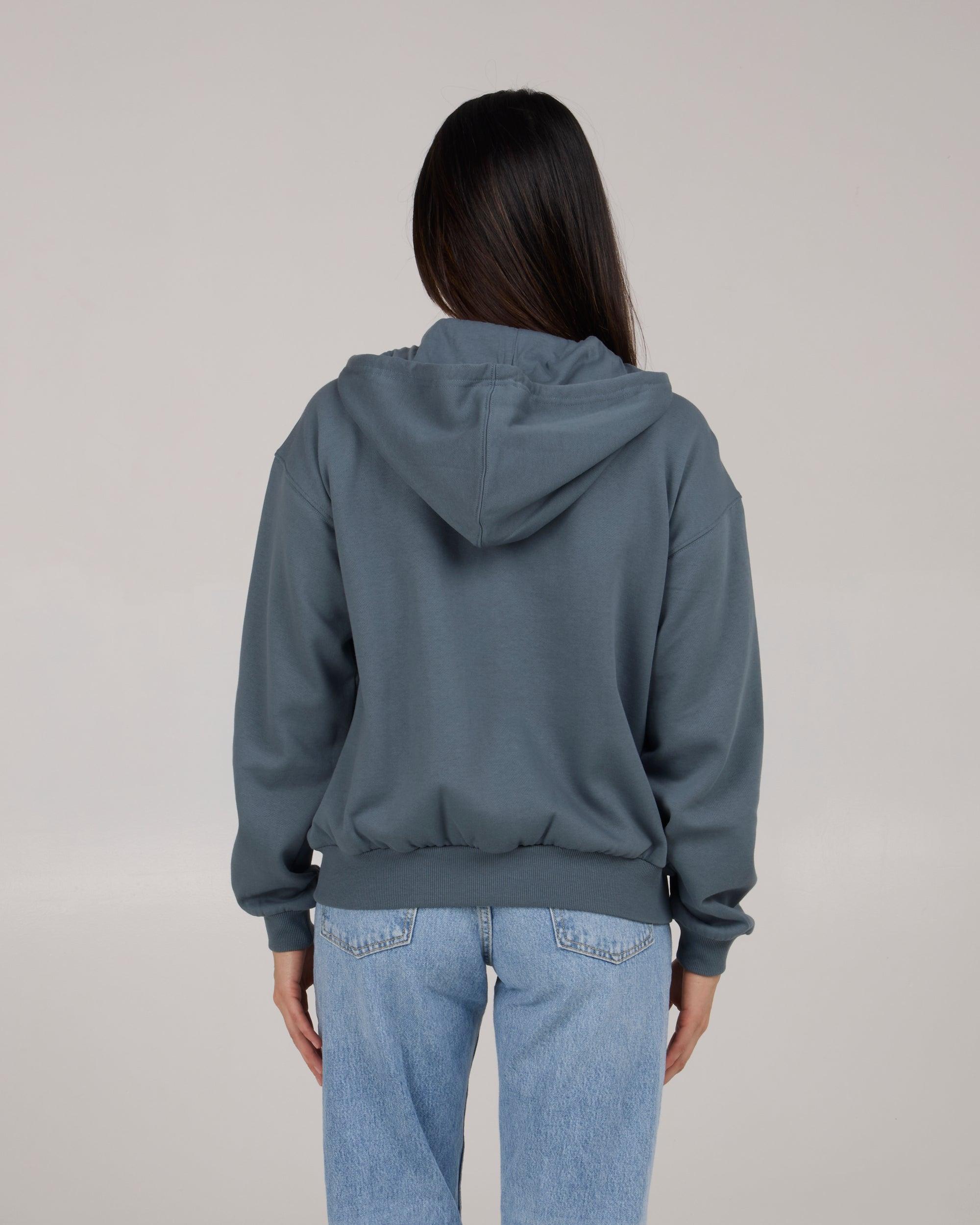 In The Rays Zip Fleece Hoodie - Fin Blue Female Product Image