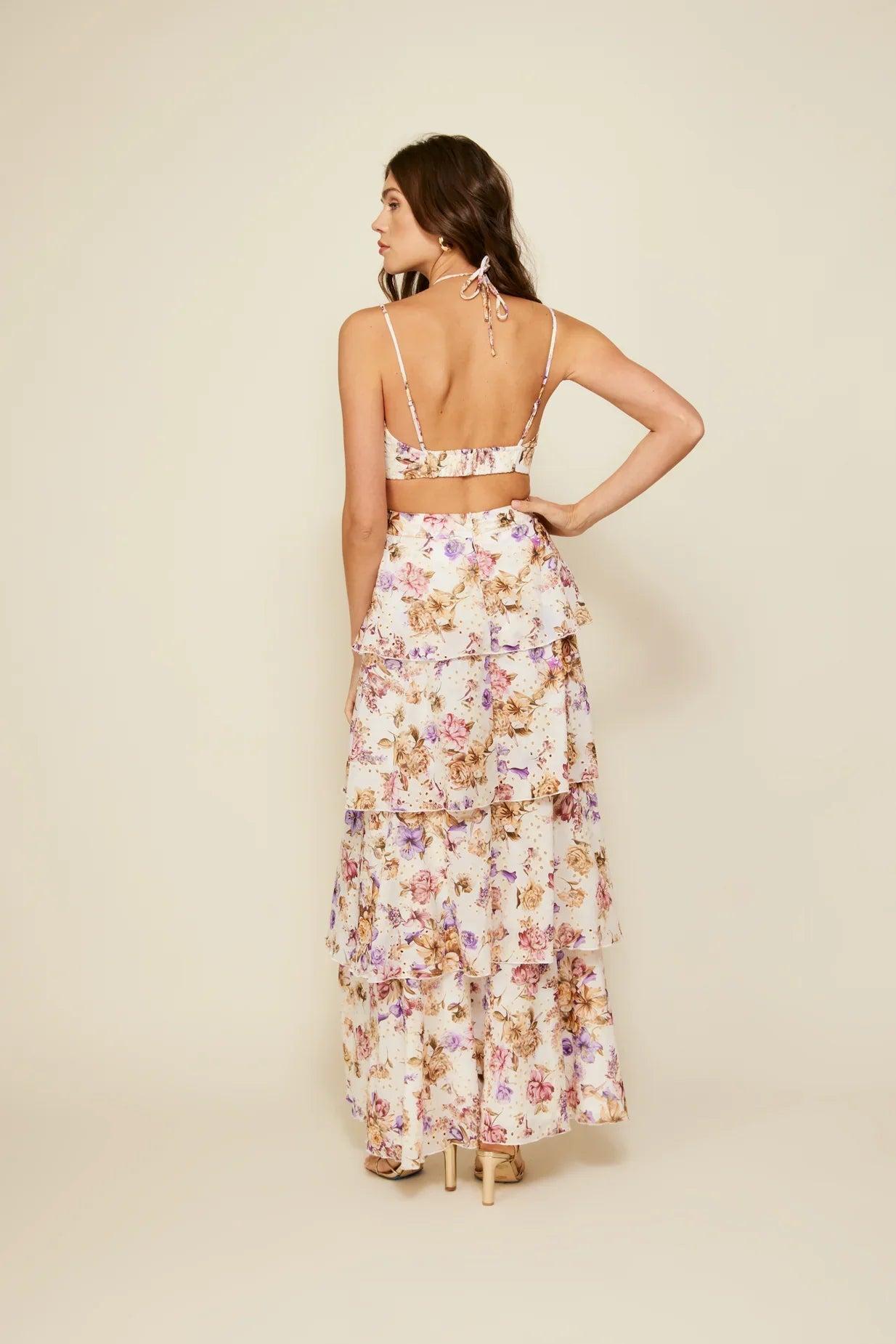 FINAL SALE Line & Dot | Floret Maxi Dress Product Image