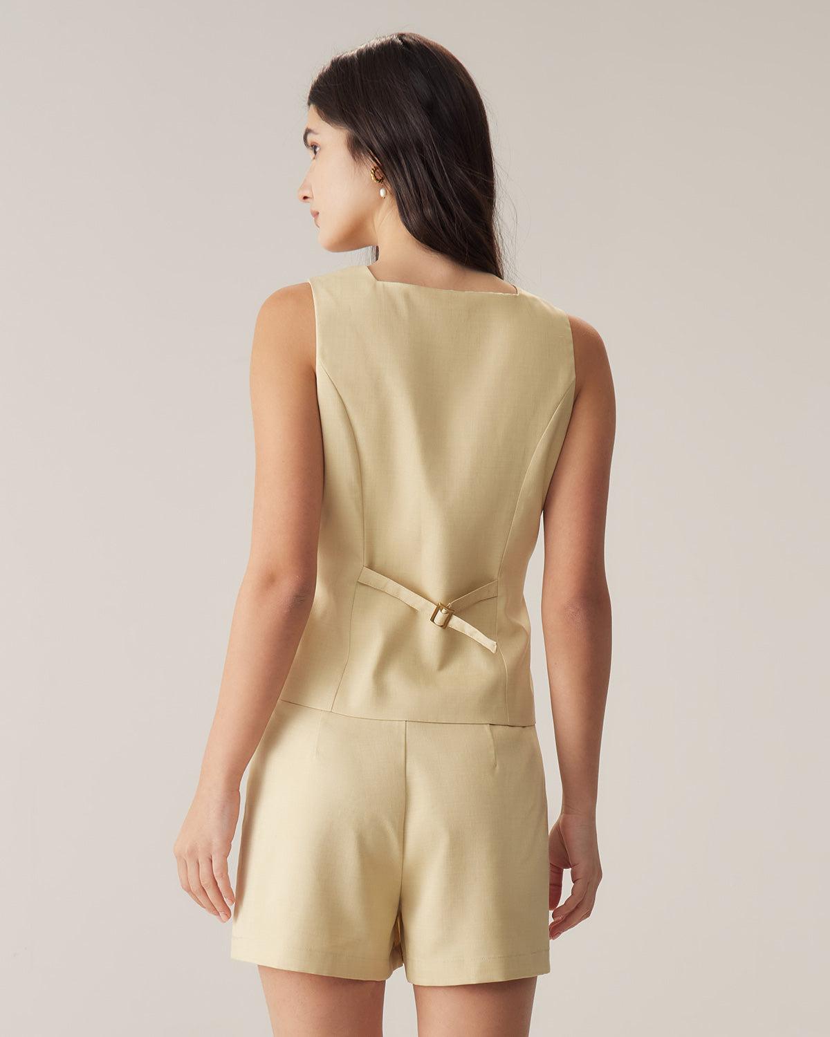 Yellow Pocket Shorts Product Image