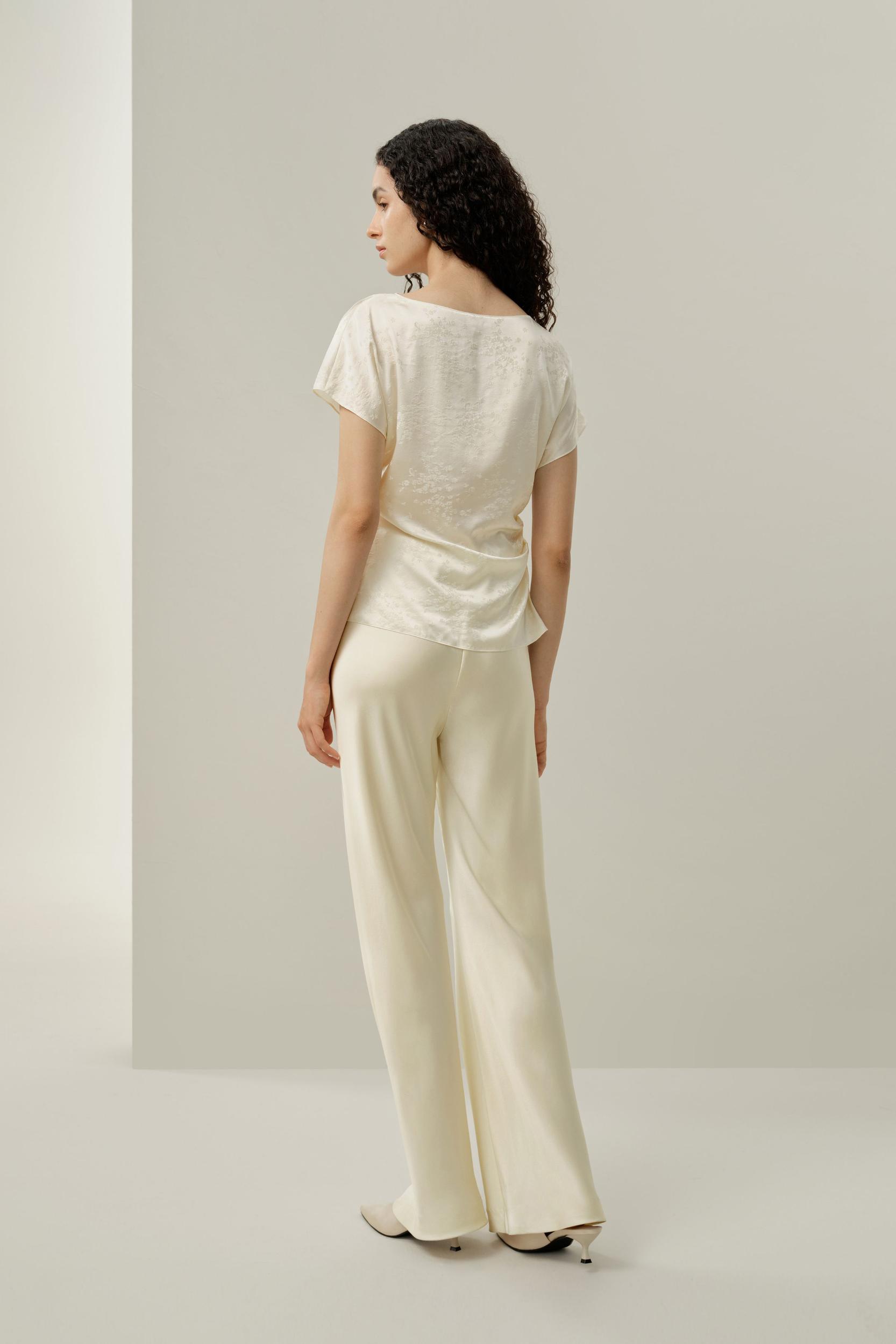 YING Jacquard Silk Top Product Image