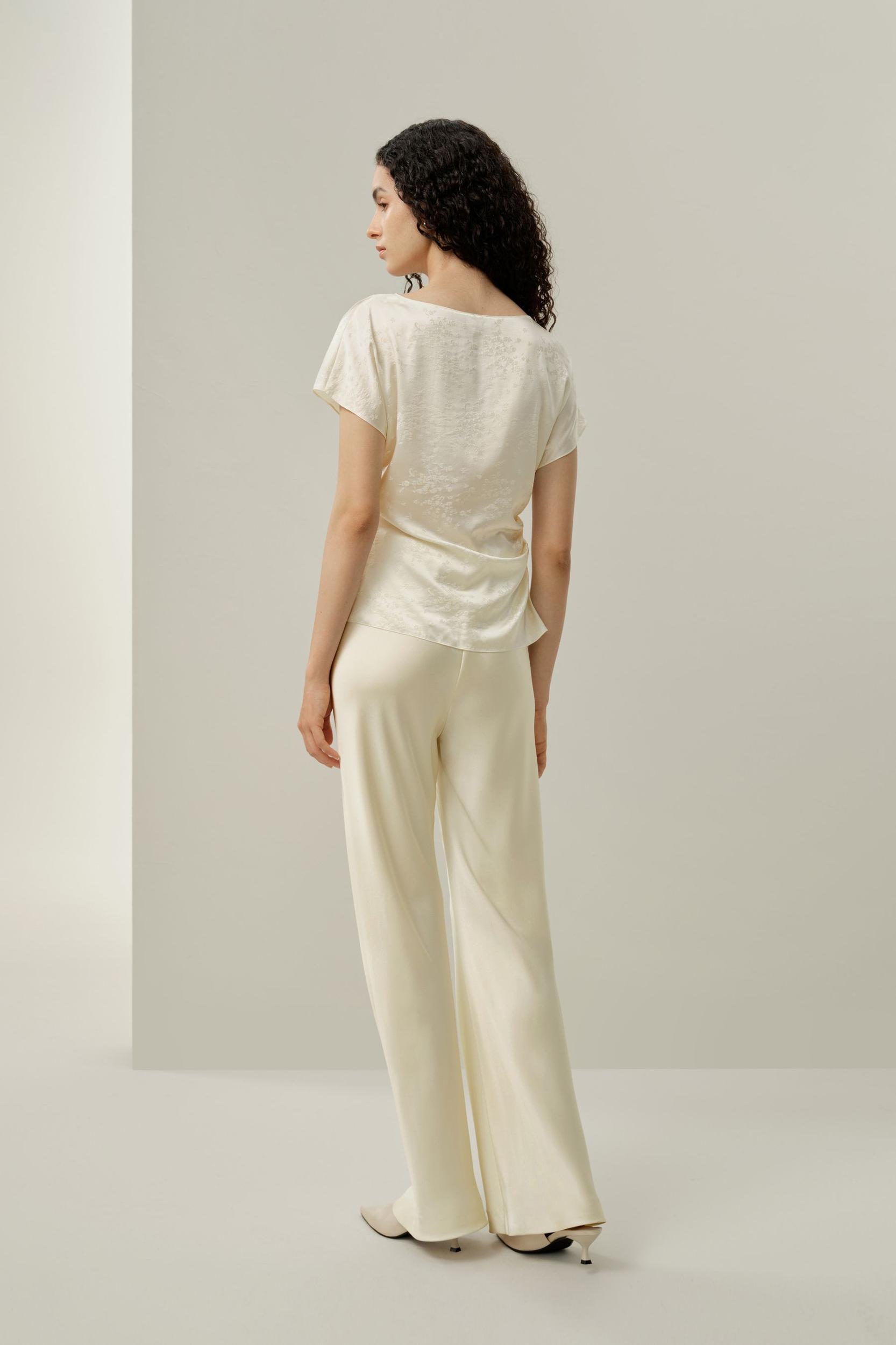 YING Jacquard Silk Top Product Image