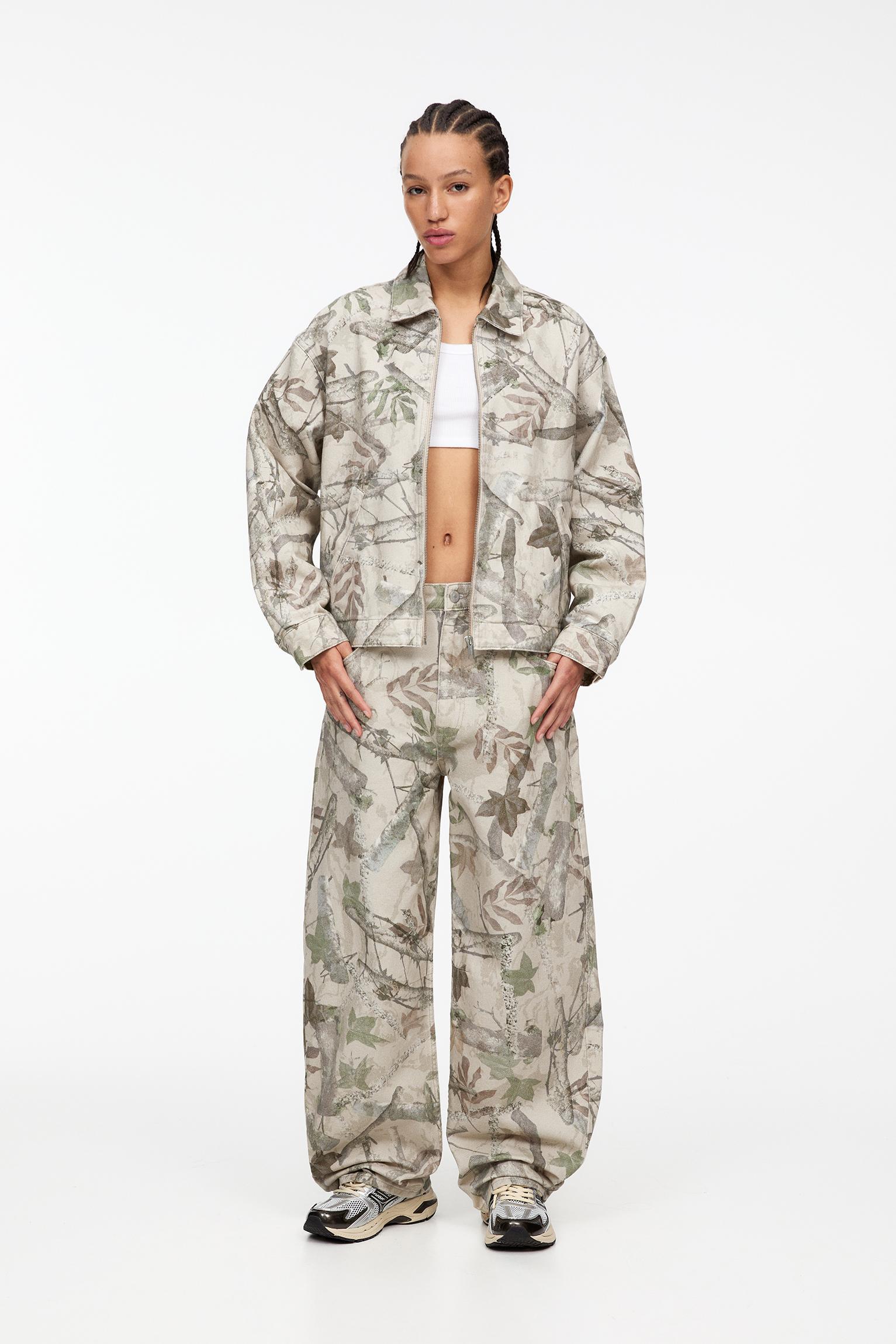 Leaf print utility jacket Product Image
