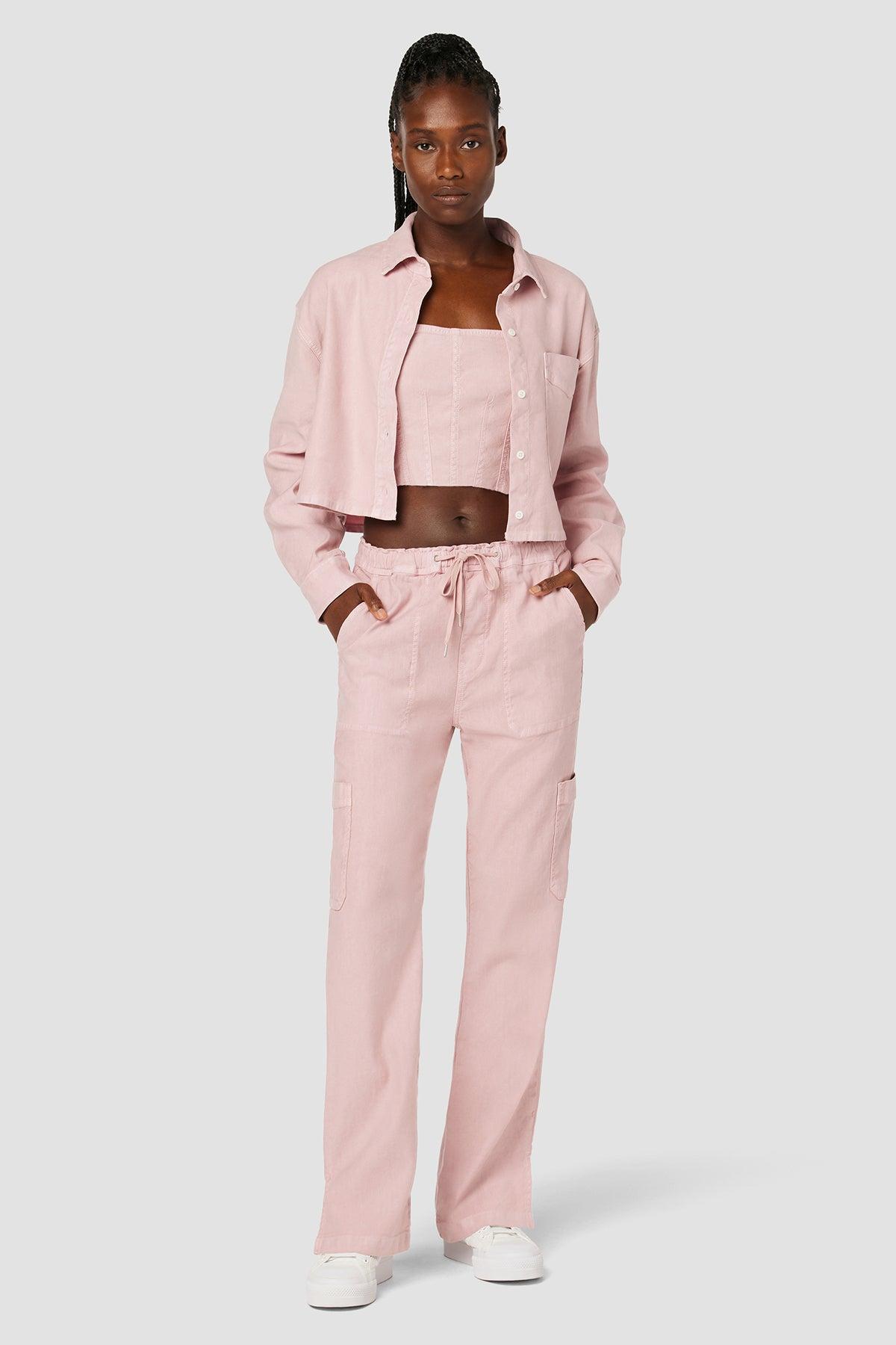 Oversized Cropped Shirt Female Product Image