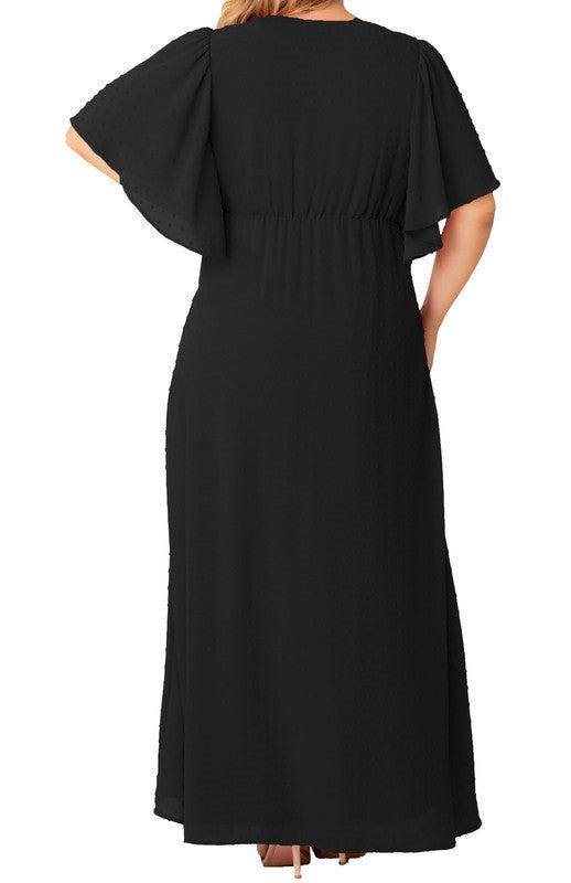 Carmella Flutter Sleeve Gown - Plus Product Image