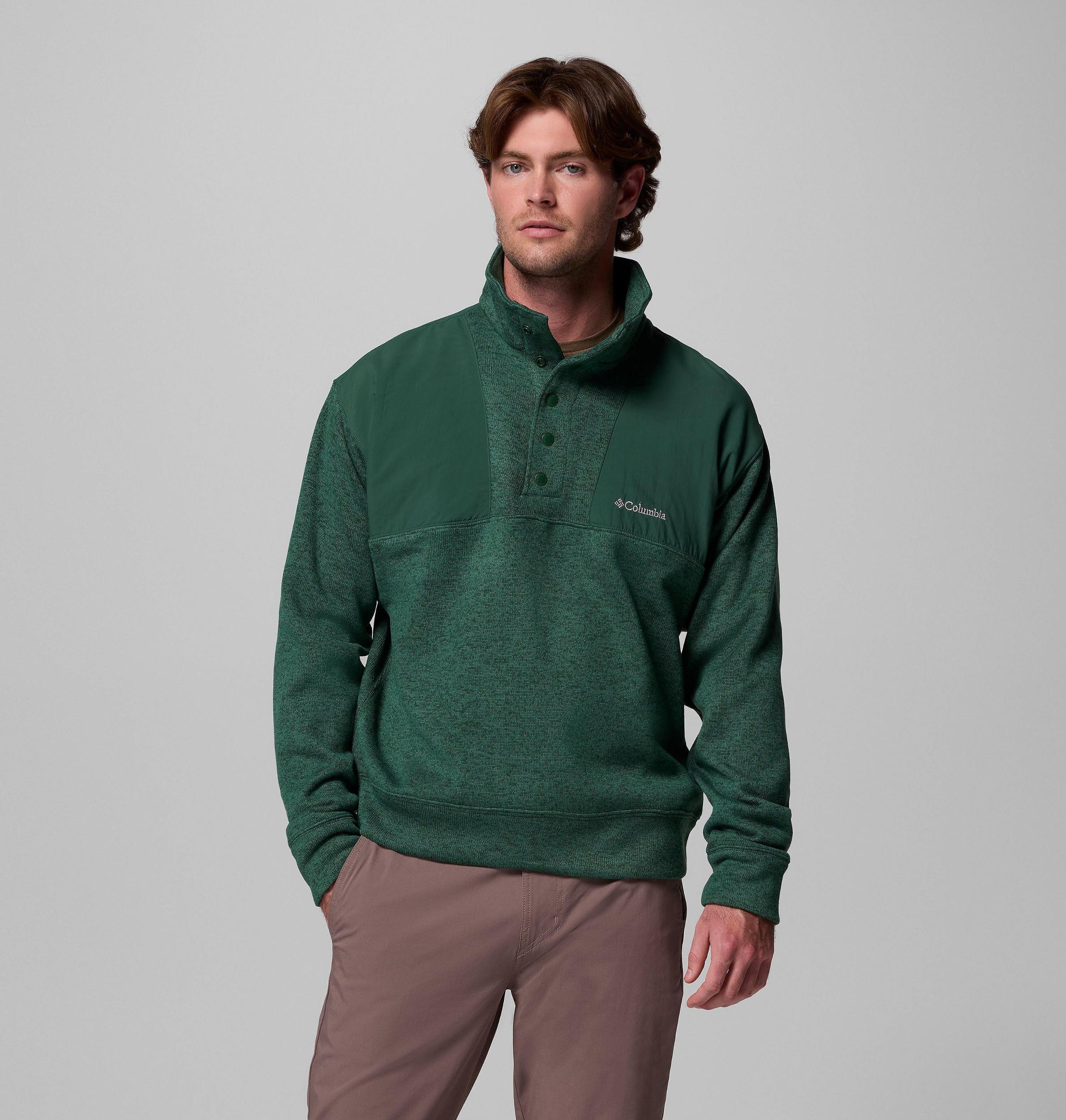 Columbia Mens Sweater Weather Relaxed Fit Half Snap Pullover- Product Image