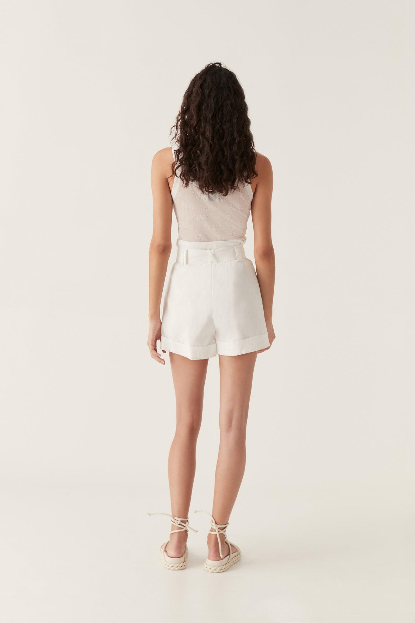 Byblos Belted Linen Short Product Image