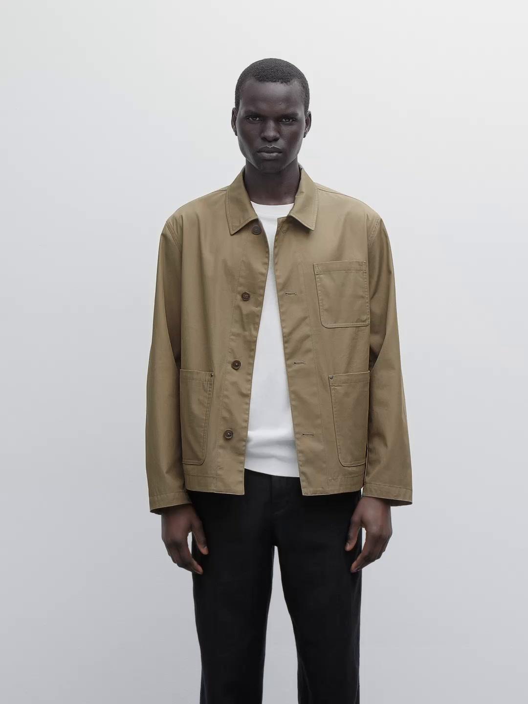 100% cotton jacket with pockets Product Image