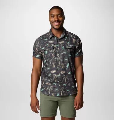 Columbia Mens PFG Uncharted Printed Short Sleeve Shirt- Product Image