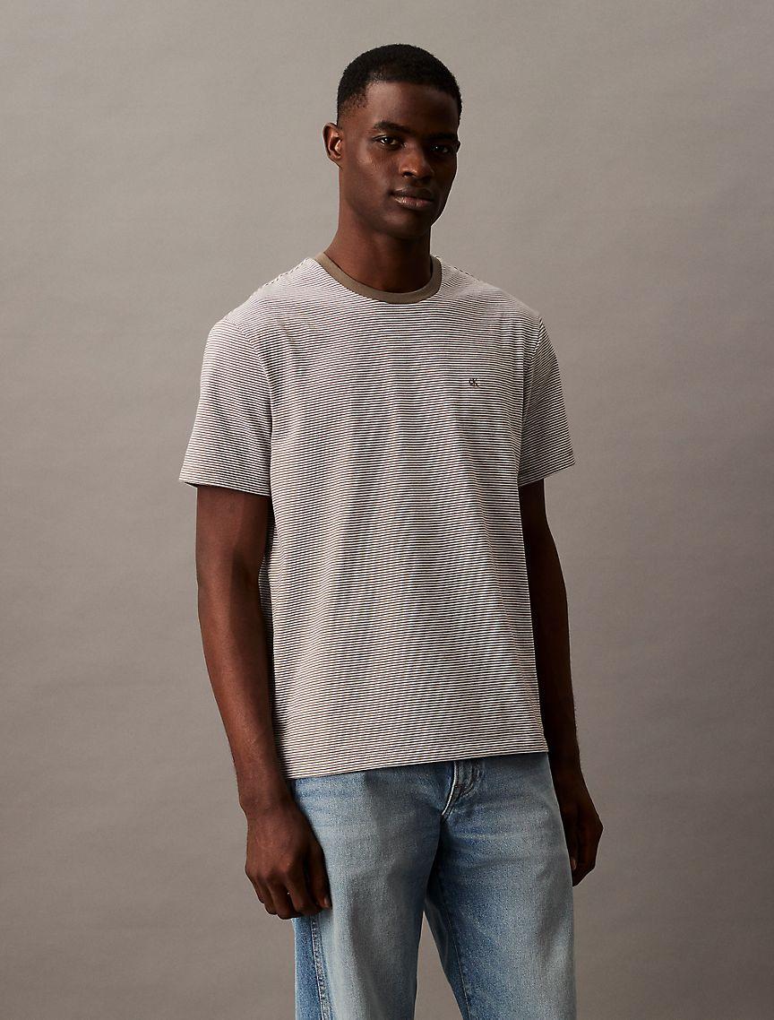 Smooth Cotton Stripe Classic T-Shirt Product Image