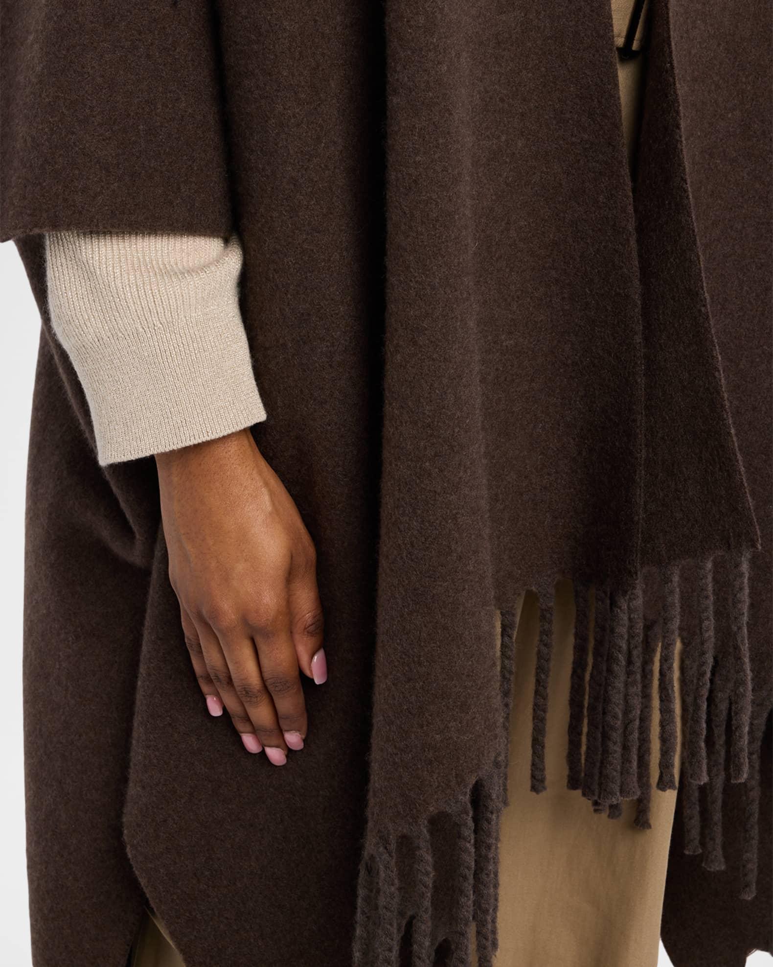 Reversible Cashmere Poncho Product Image