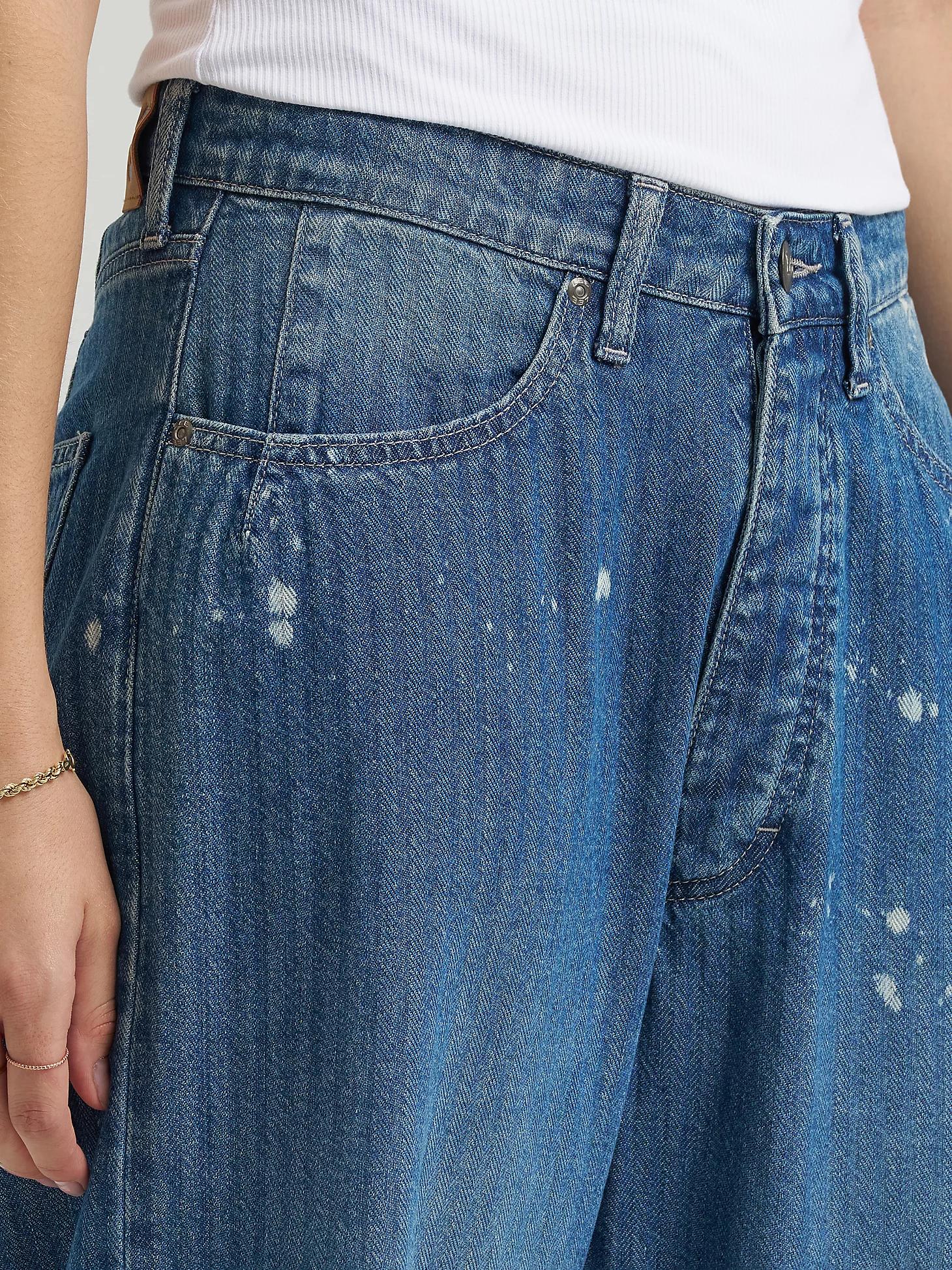 Women's Bleach Splatter Loose Crop Button-Fly Jean | Women's Jeans | Lee® Product Image