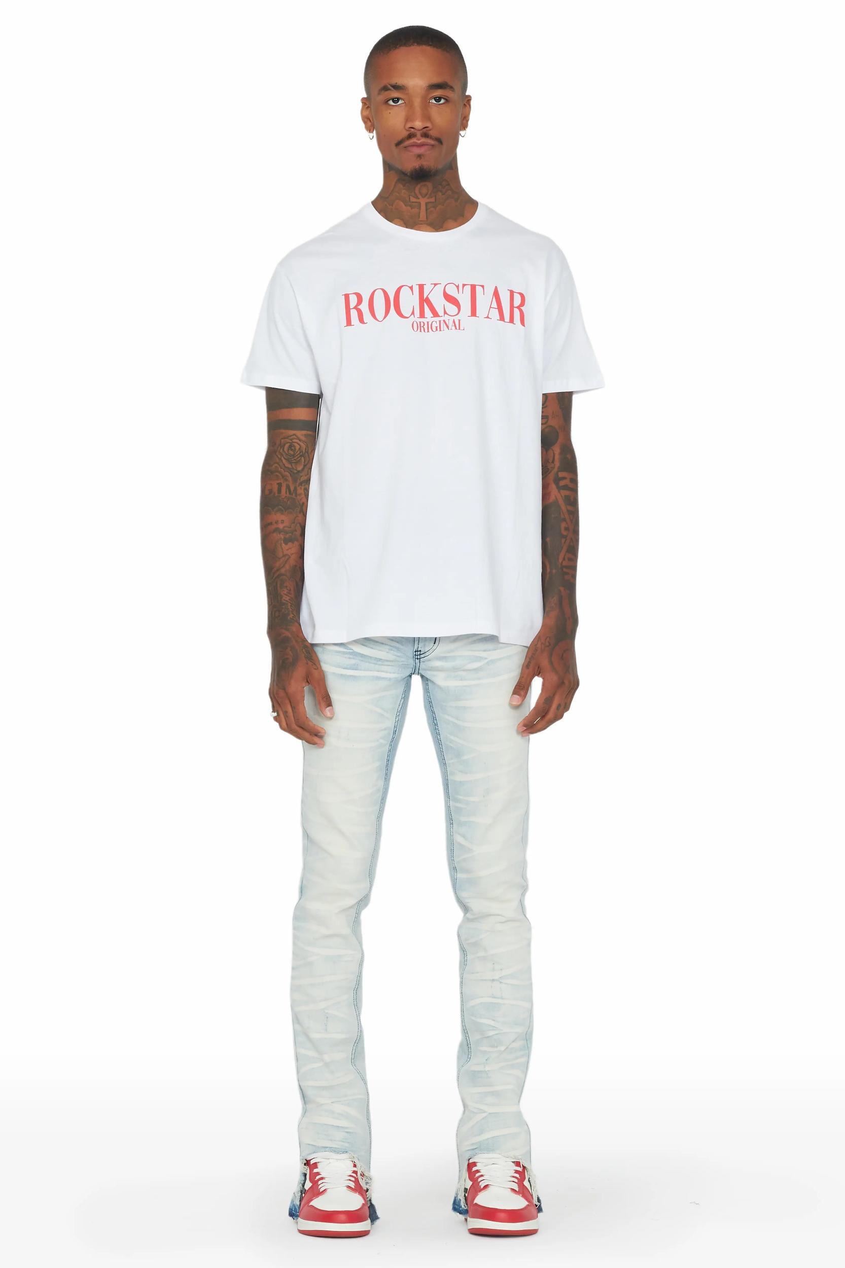 Lakyn Light Wash Stacked Flare Jean Male Product Image