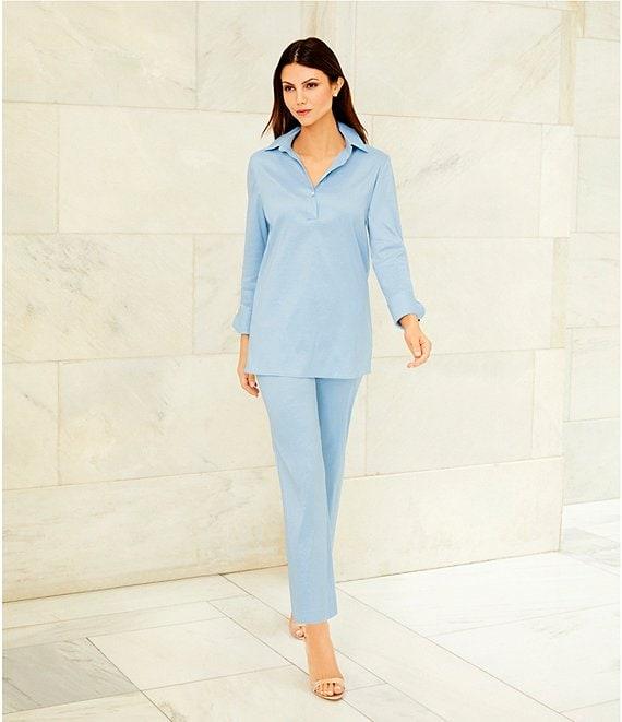 Preston & York Thea Stretch Taffeta Cropped Pants Product Image