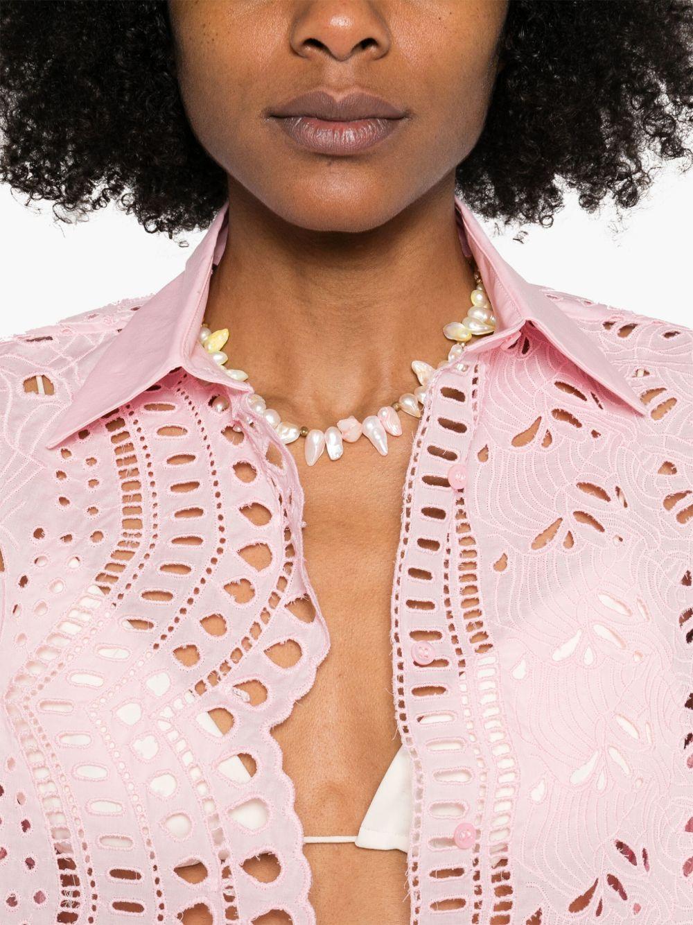 floral-embroidered shirt Product Image