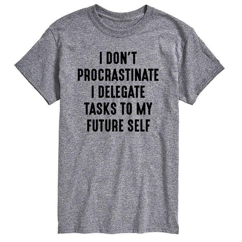 Big & Tall I Don't Procrastinate Graphic Tee, Men's,  Product Image