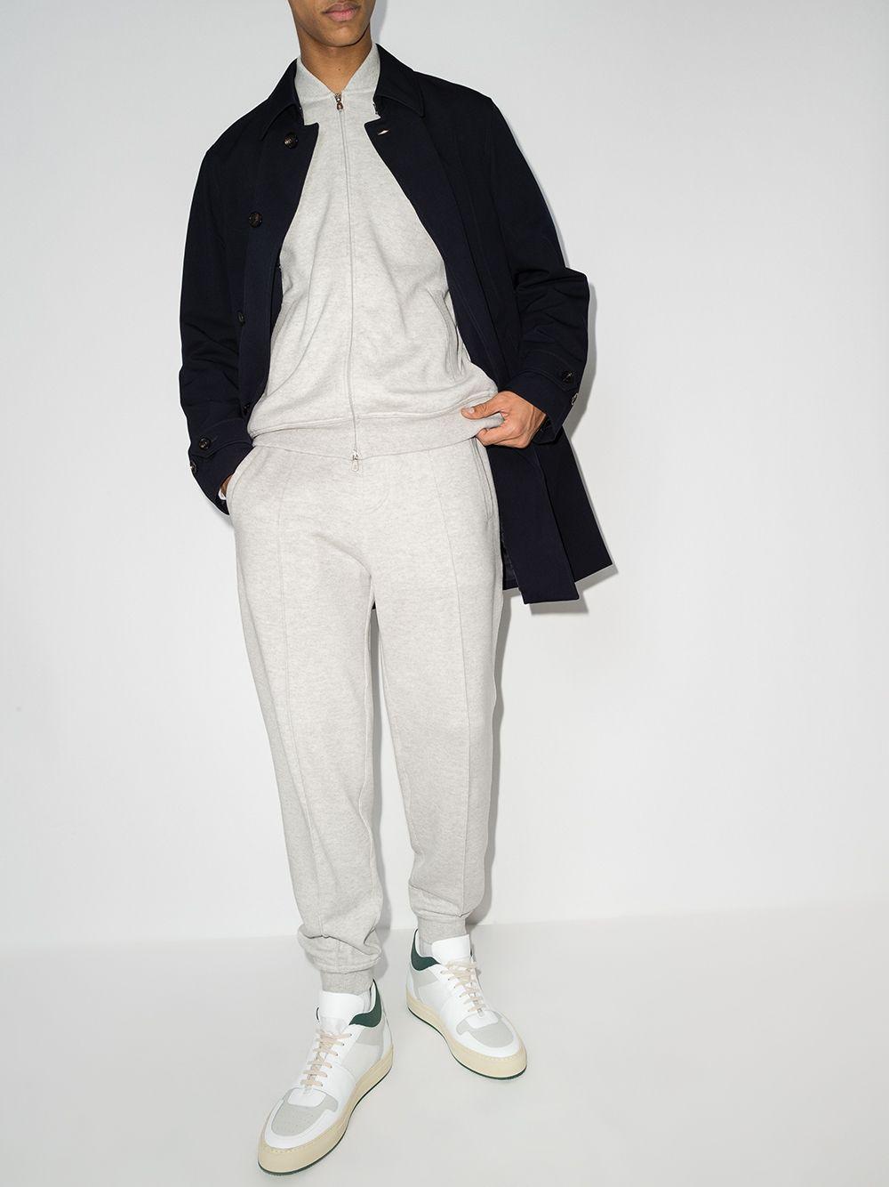 drawstring-waist tapered track pants Product Image