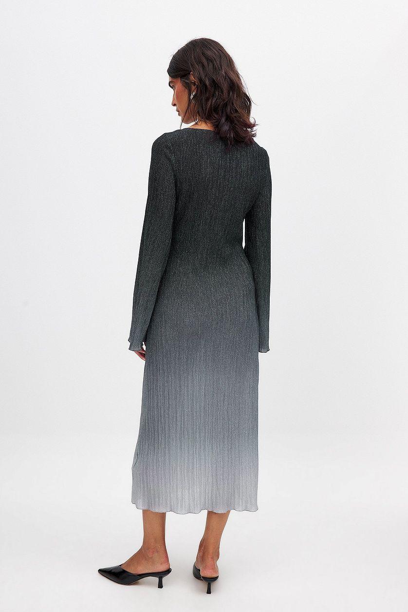 Ombre Glitter Midi Dress Product Image