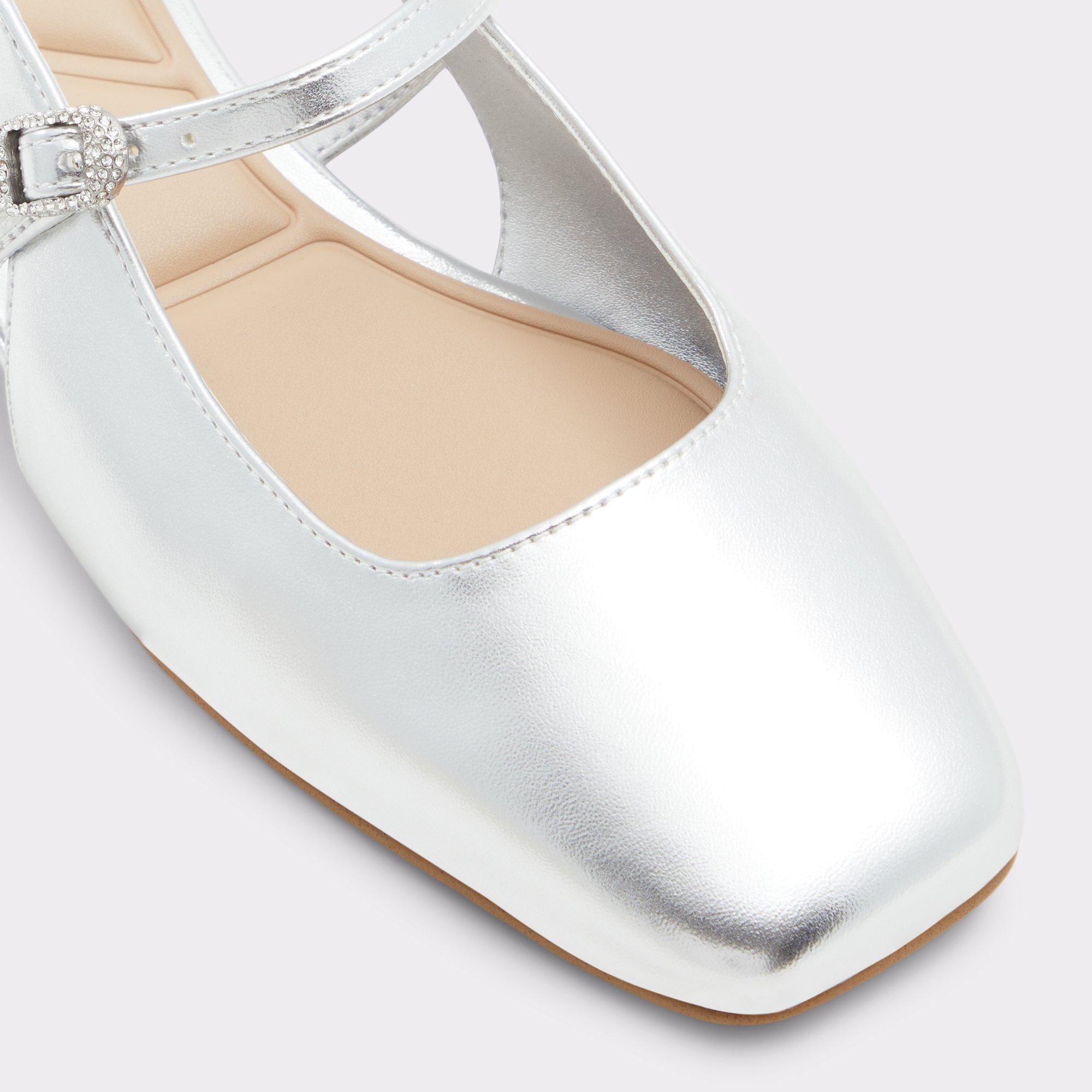 Huguette Silver Women's Slingbacks | ALDO US Product Image