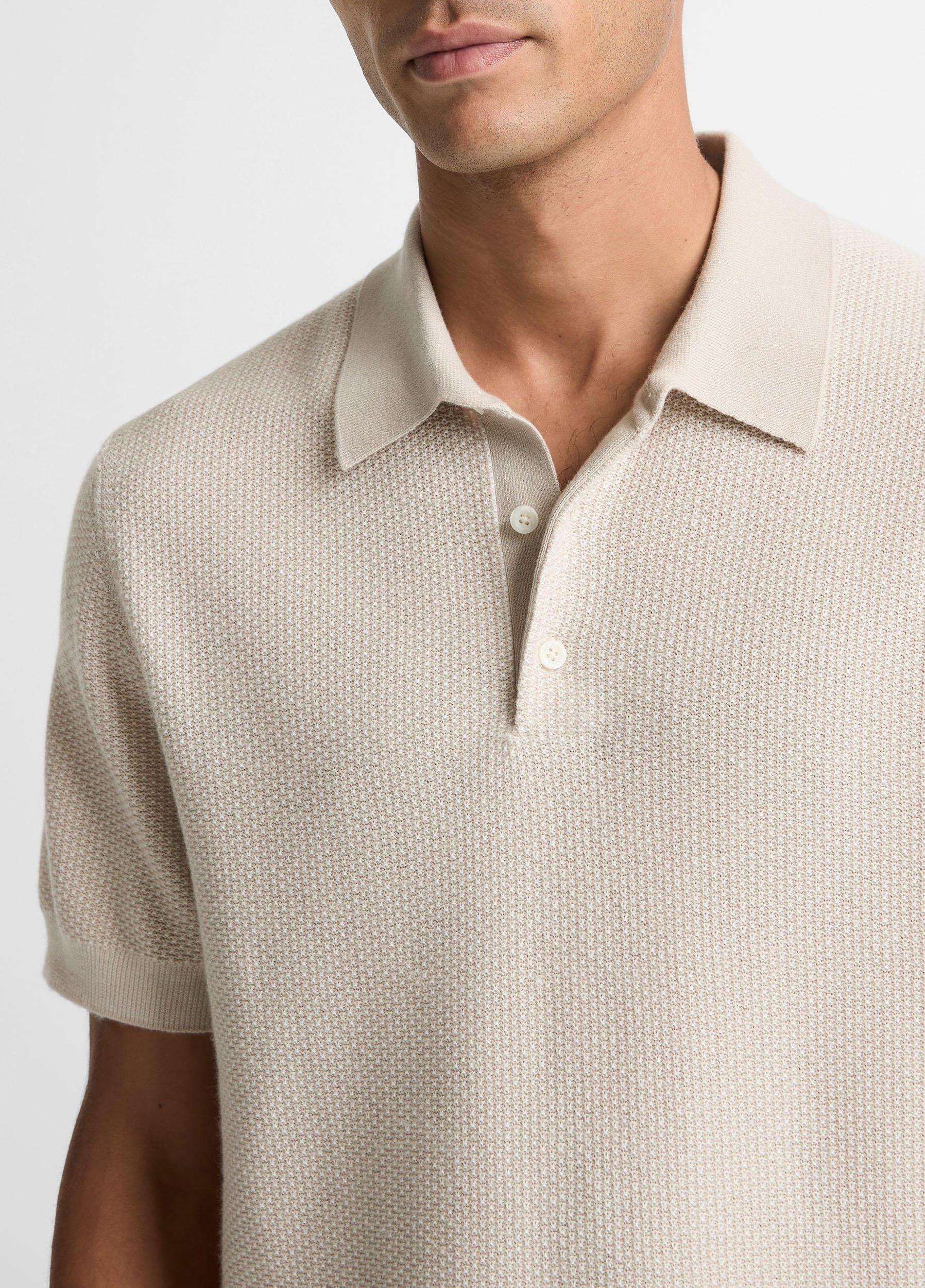 Geo-Jacquard Wool-Blend Blend Polo Sweater Product Image