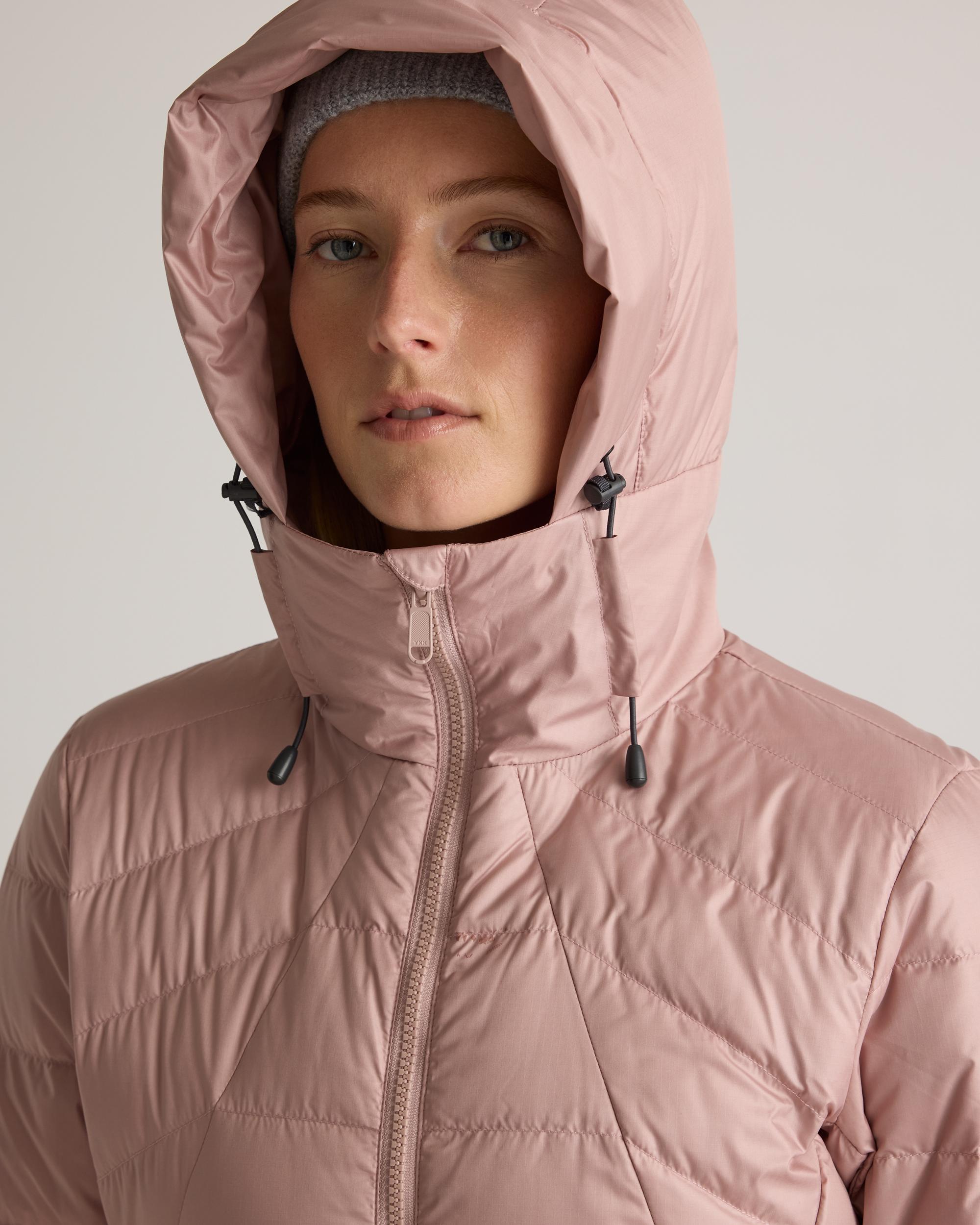 Quince | Women's Lightweight Down Packable Puffer Hooded Jacket Recycled Polyester Product Image