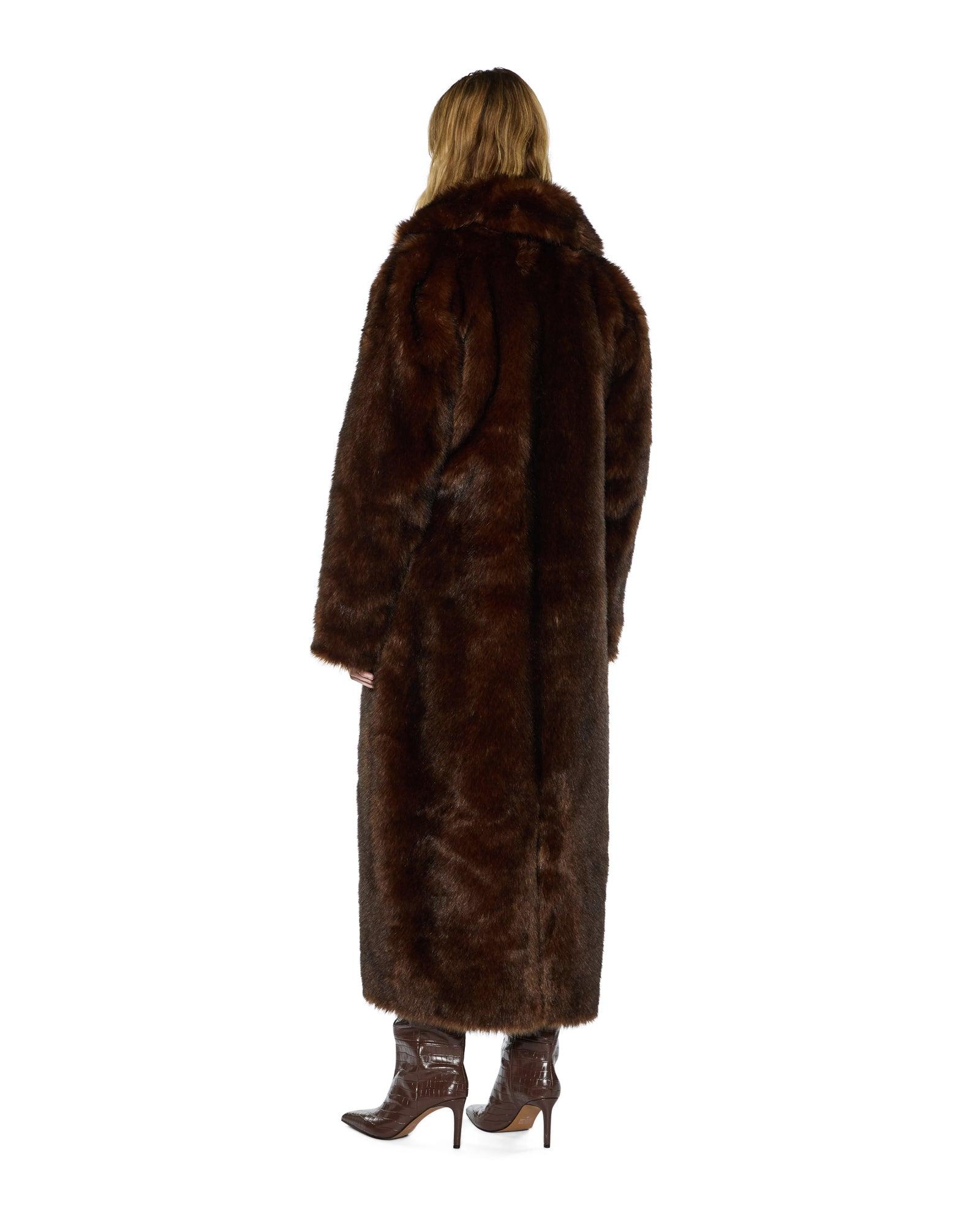 ALTON FAUX FUR JACKET TAWNY Female Product Image