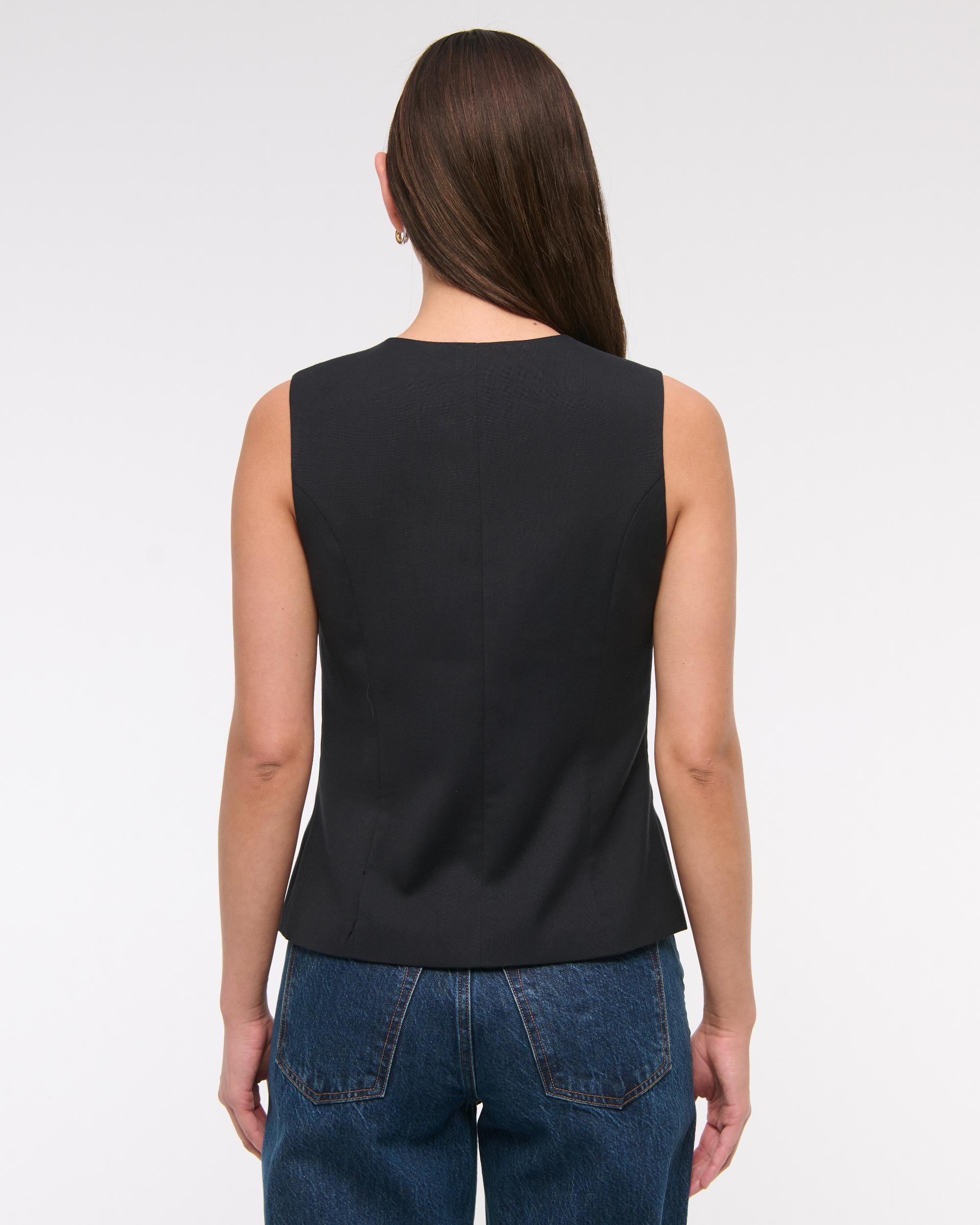 Tie-Front Tailored Vest Product Image