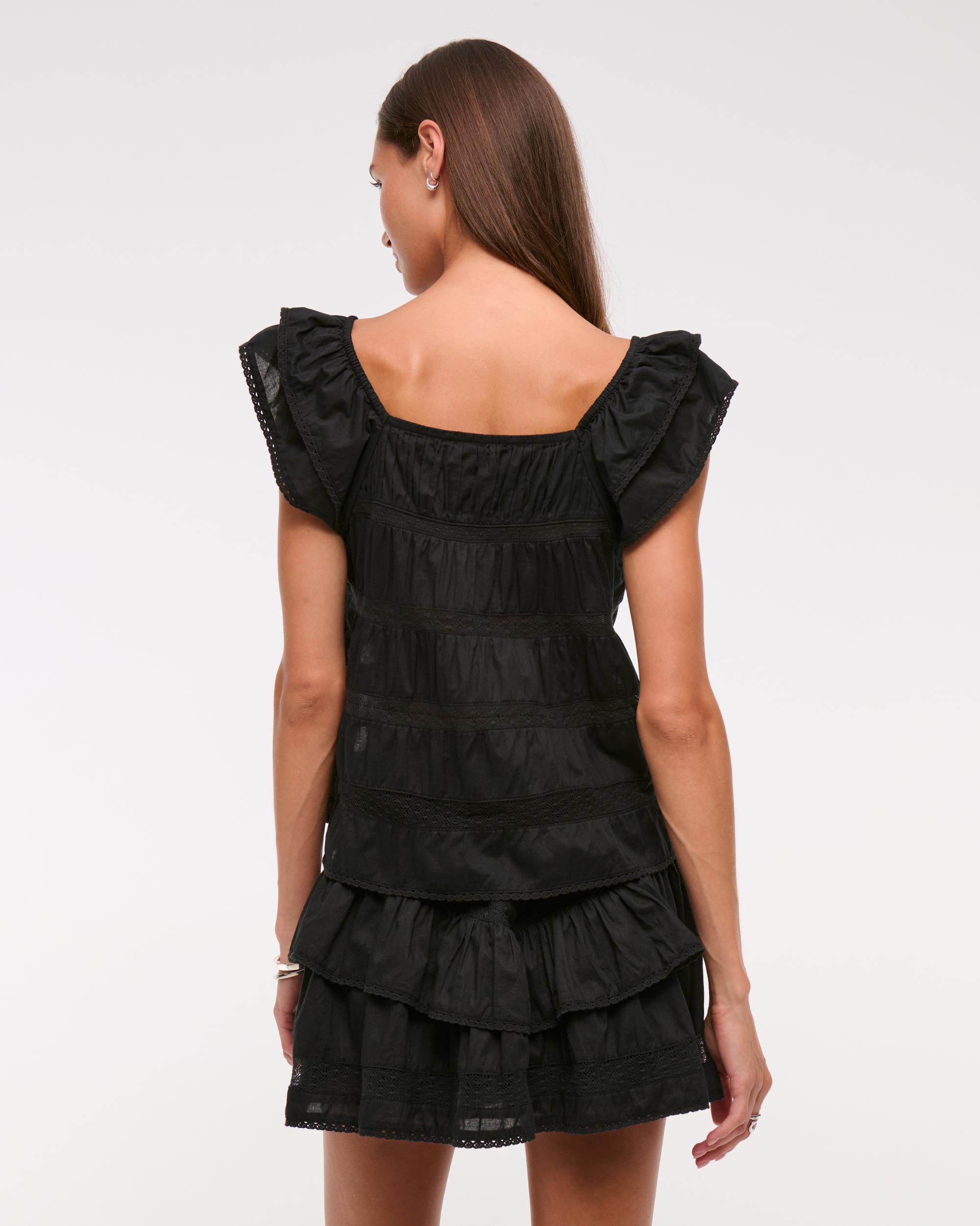 High Rise Drop-Waist Flirty Mini Skort Product Image