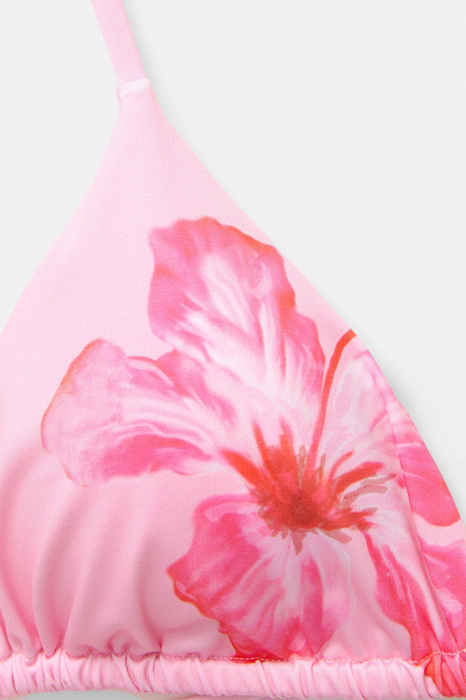 Floral triangle bikini top Product Image
