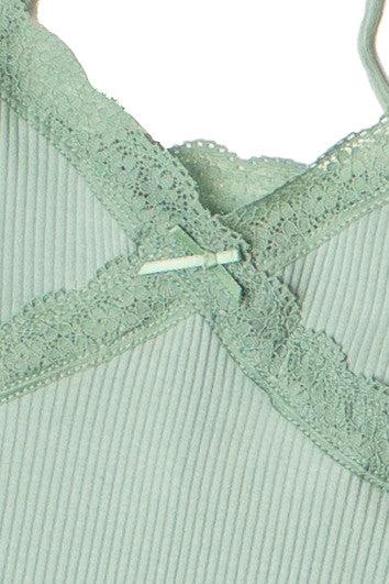 Bow & Lace Detail Mini Dress Product Image